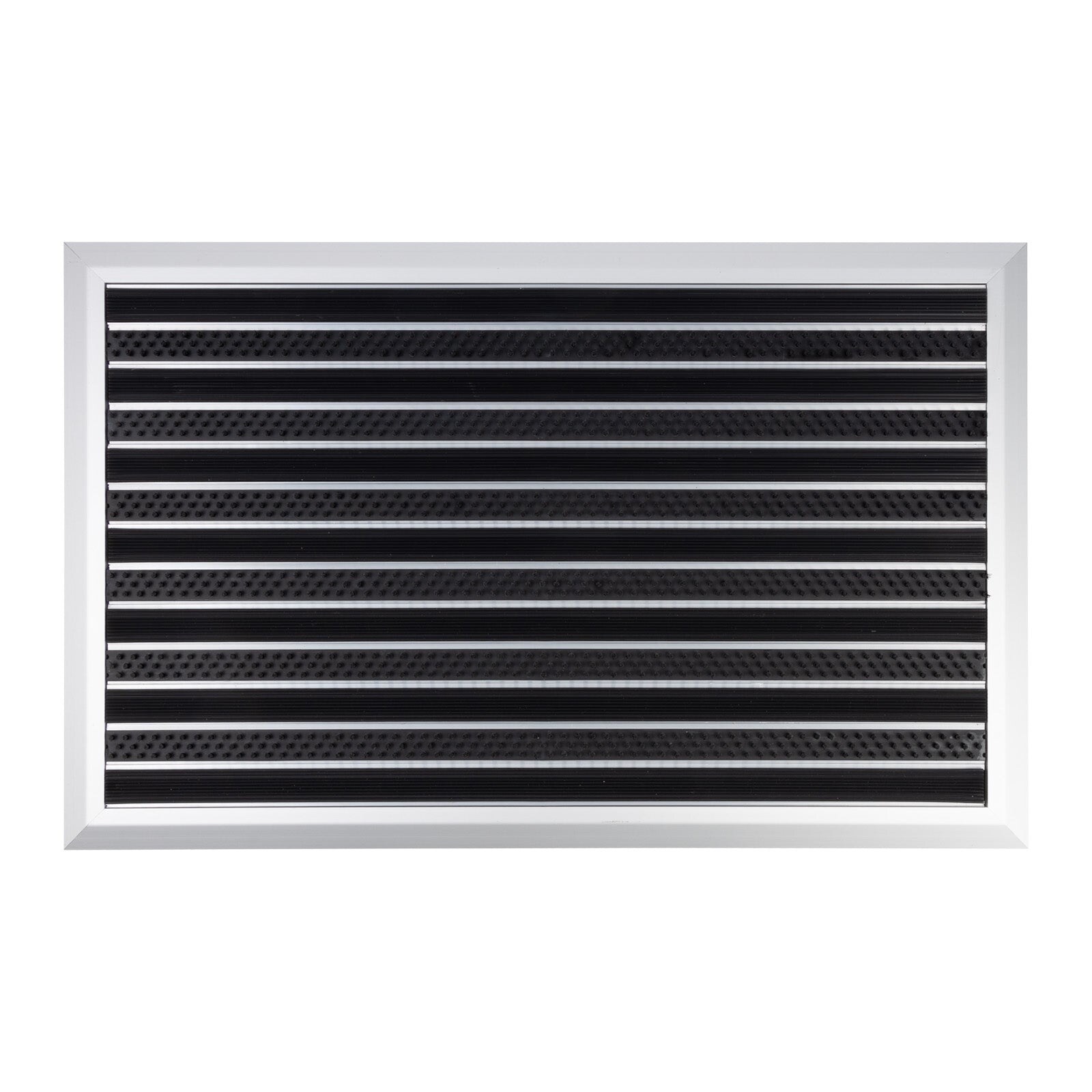 Karat Alu-Fußmatte Spectral PVC Bürsten