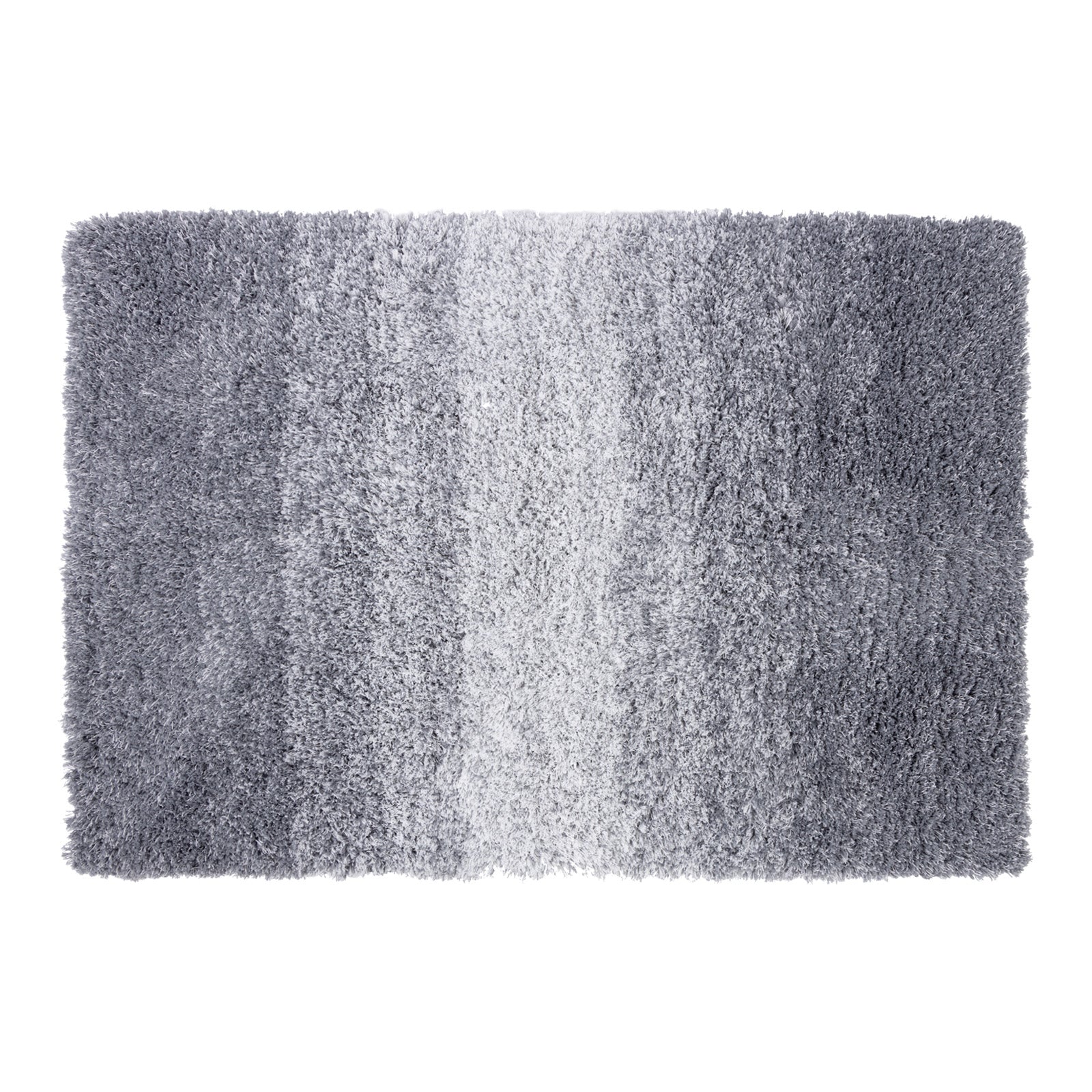 Casa Pura Badteppich Wave | Rutschsicher & schnelltrocknend | Grau/Wei&szlig; - Bild 1