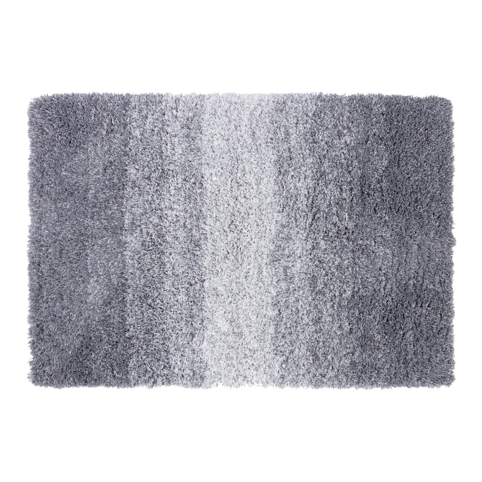 Casa Pura Badteppich Wave   Rutschsicher & schnelltrocknend   Grau/Weiß | 04066135849507