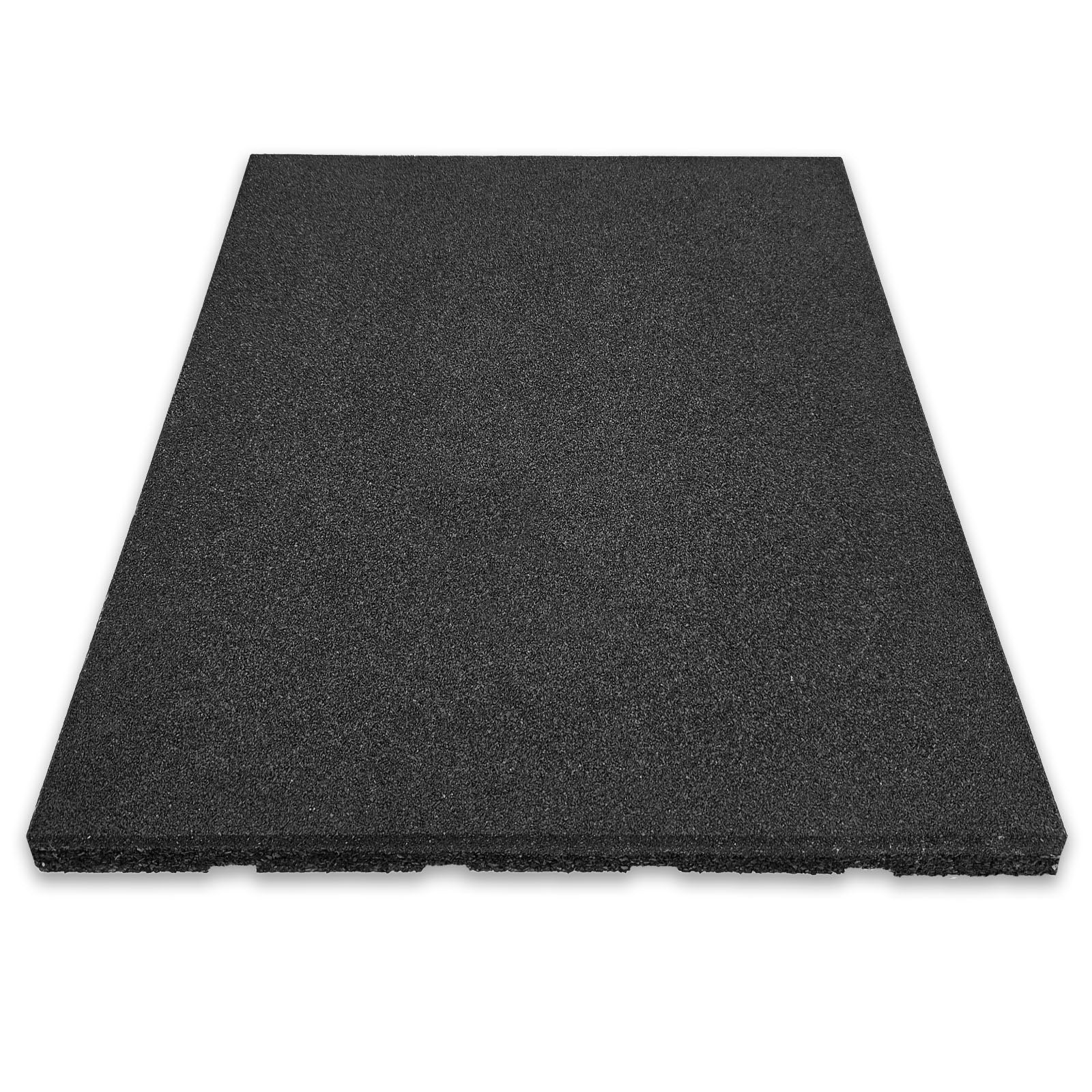floordirekt Fallschutzmatte | Play Protect | Schwarz | St&auml;rke: 25 mm - Bild 1