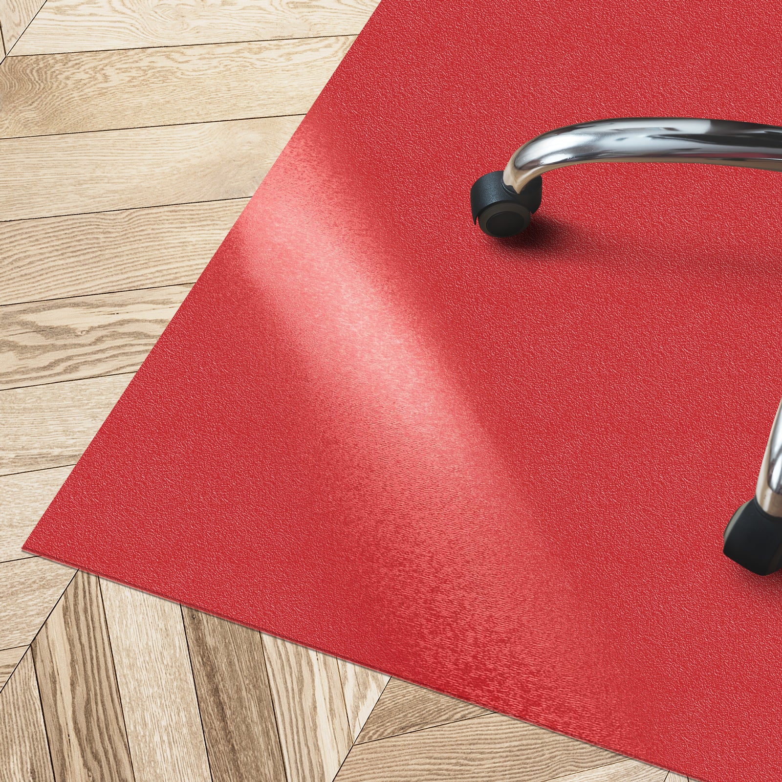 floordirekt Bodenschutzmatte mit abgeschr&auml;gter Kante |  Kleopatra | Rot - Bild 1