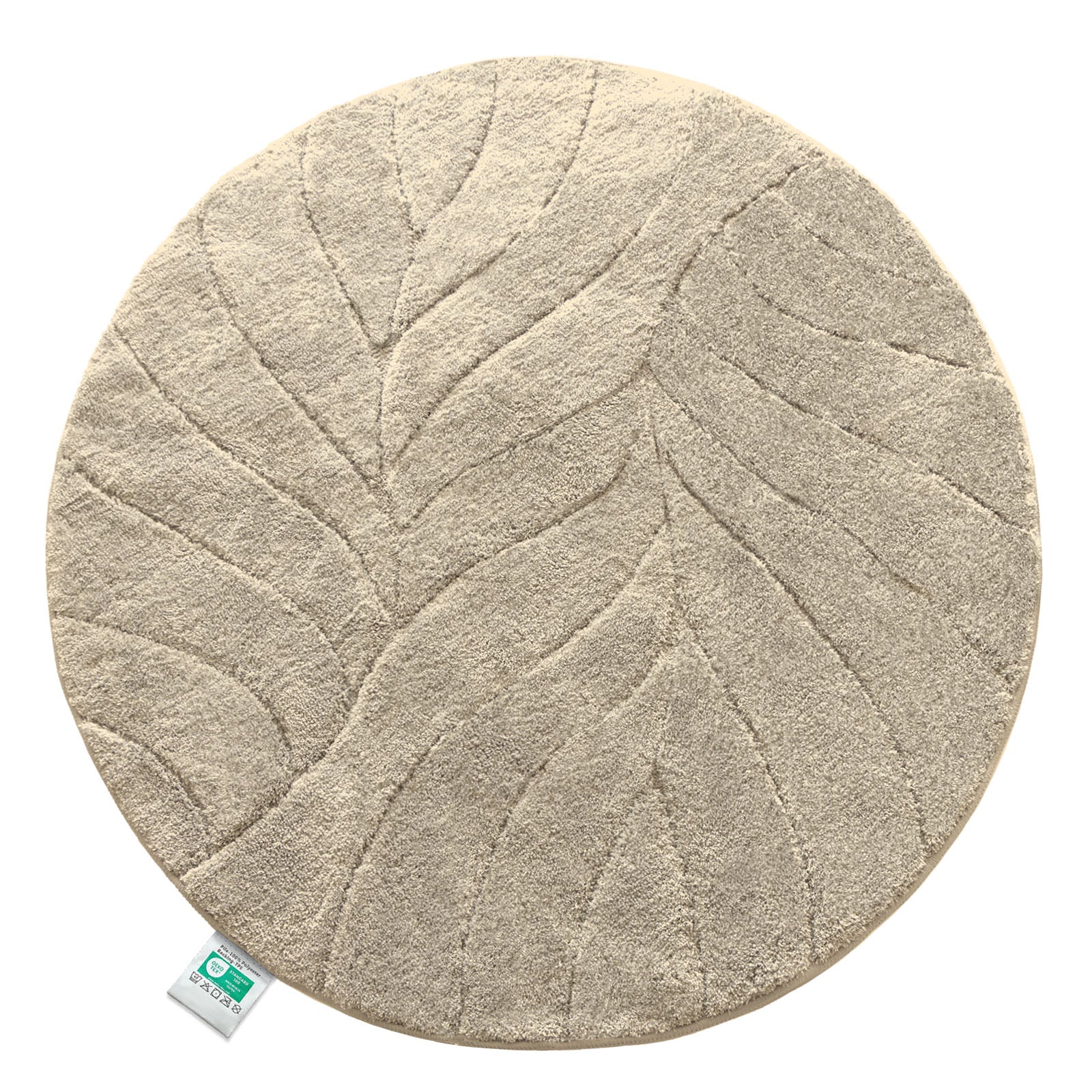 Floordirekt Badematte | Maris | Badteppich in Rund | Ivory - Bild 1