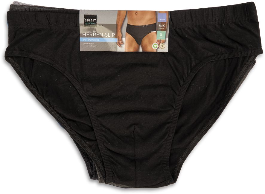 Spirit of Colours Herren Slip 5er Pack GOTS - Gr. M - Bild 1