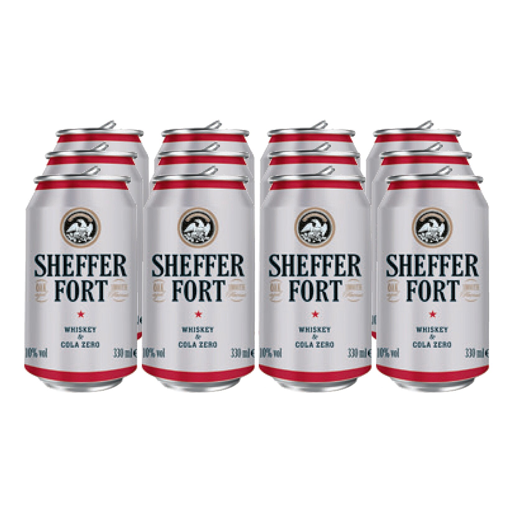Sheffer Fort Whiskey & Cola Zero 10 % Vol. 0,33 Liter Dose, 12er Pack - Bild 1
