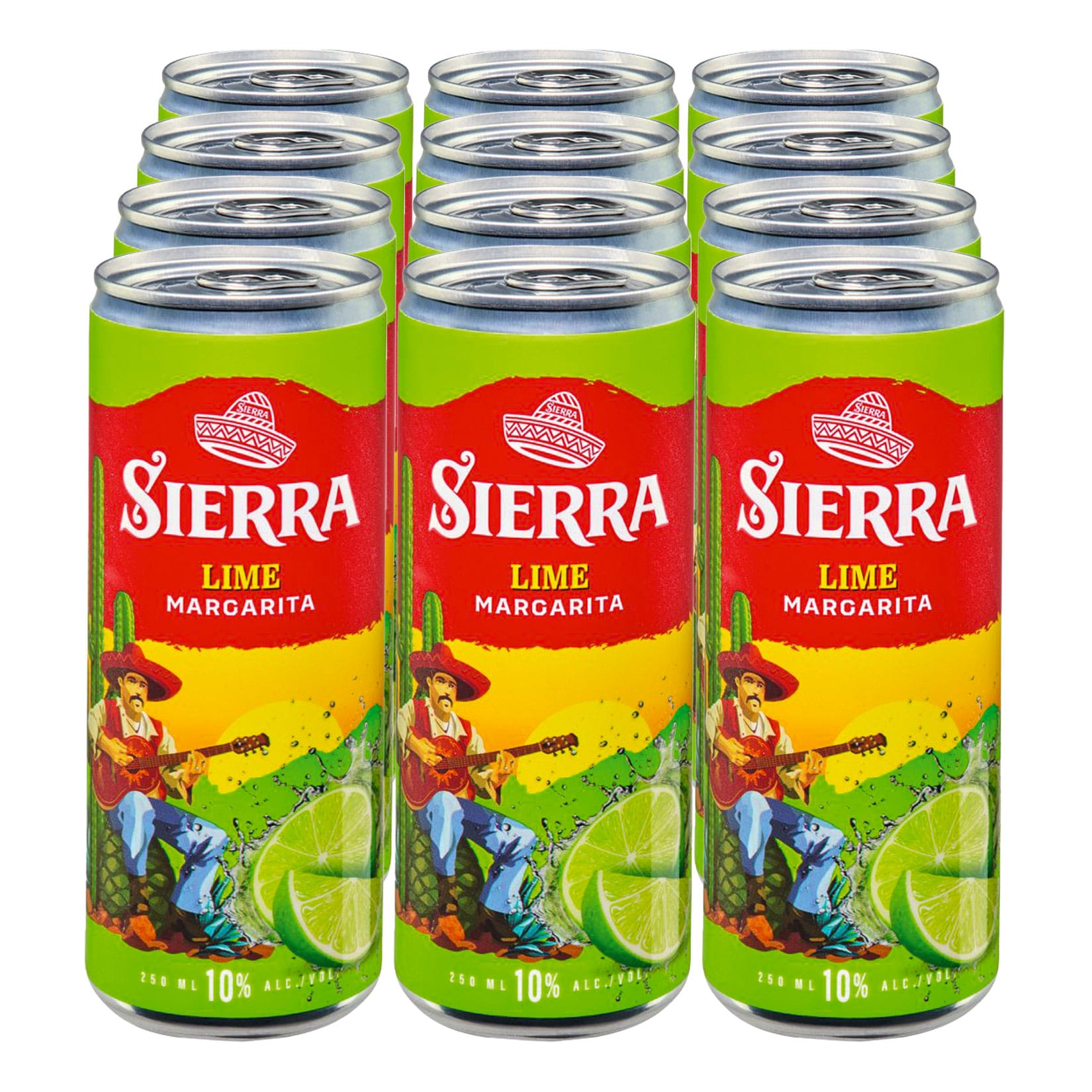 Sierra Lime Margarita 10 % Vol 0,25 Liter, 12er Pack - Bild 1