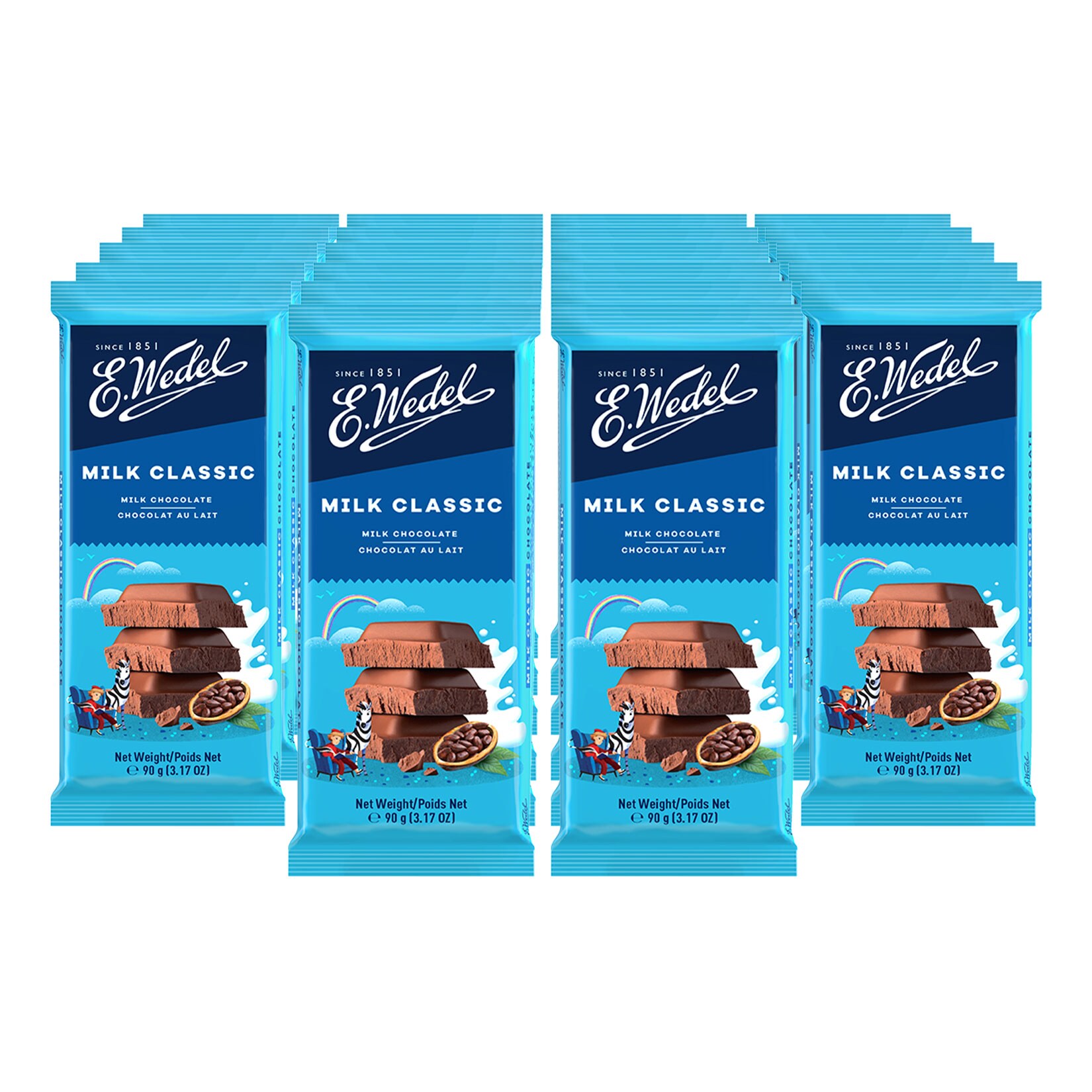 Wedel Milchschokolade 90g, 22er Pack - Bild 1