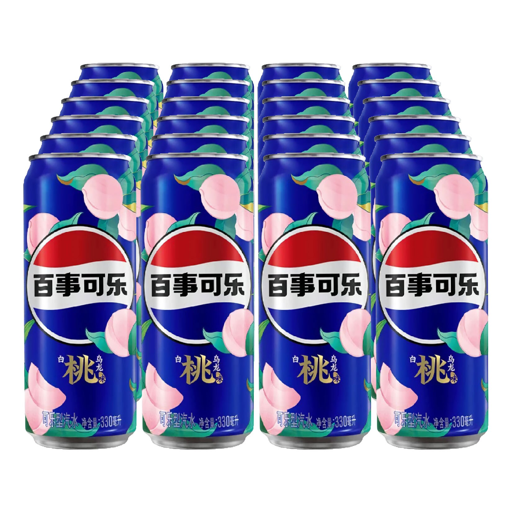 Pepsi White Peach 0,33 Liter Dose, 24er Pack - Bild 1