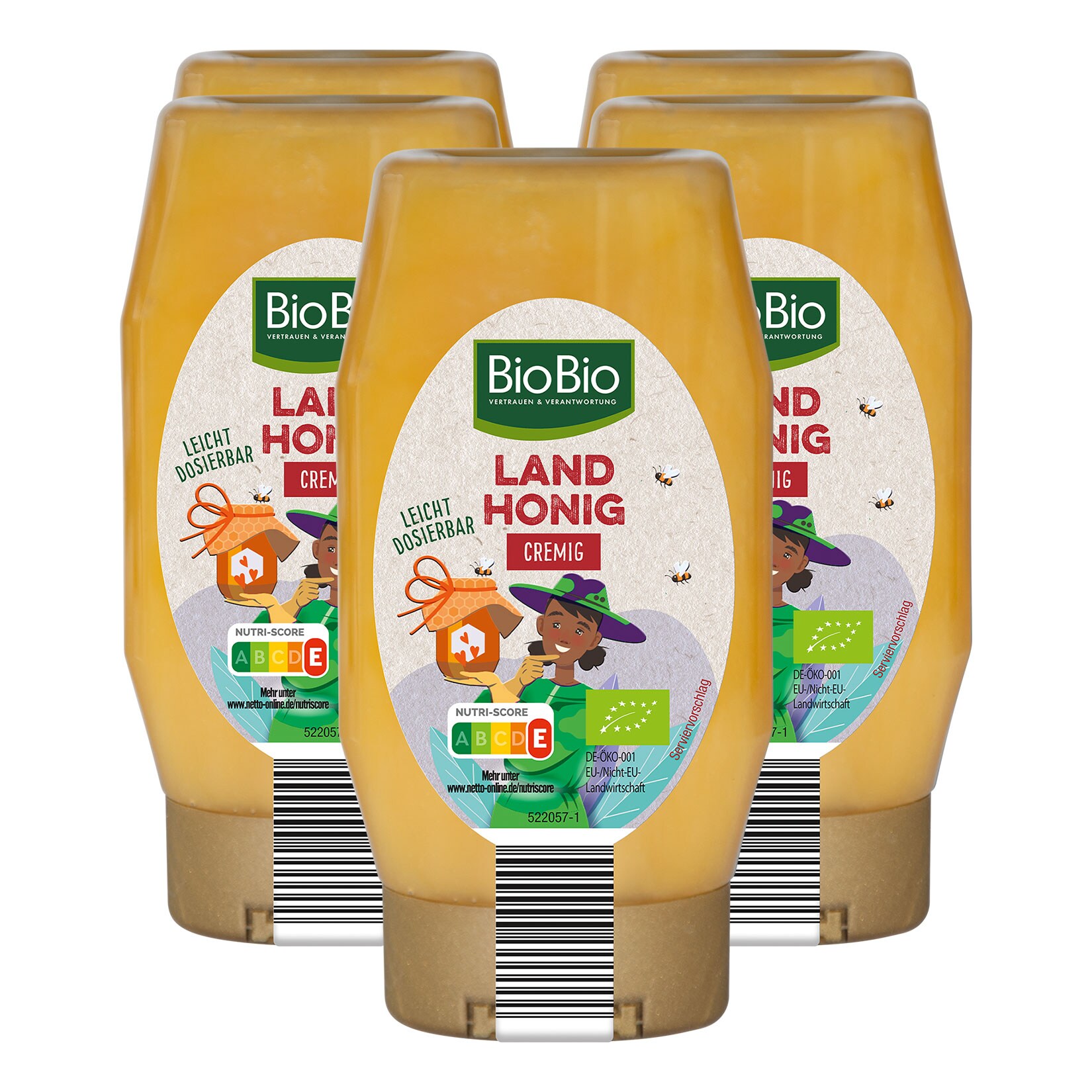 BioBio Bio Landhonig cremig 350 g, 5er Pack - Bild 1