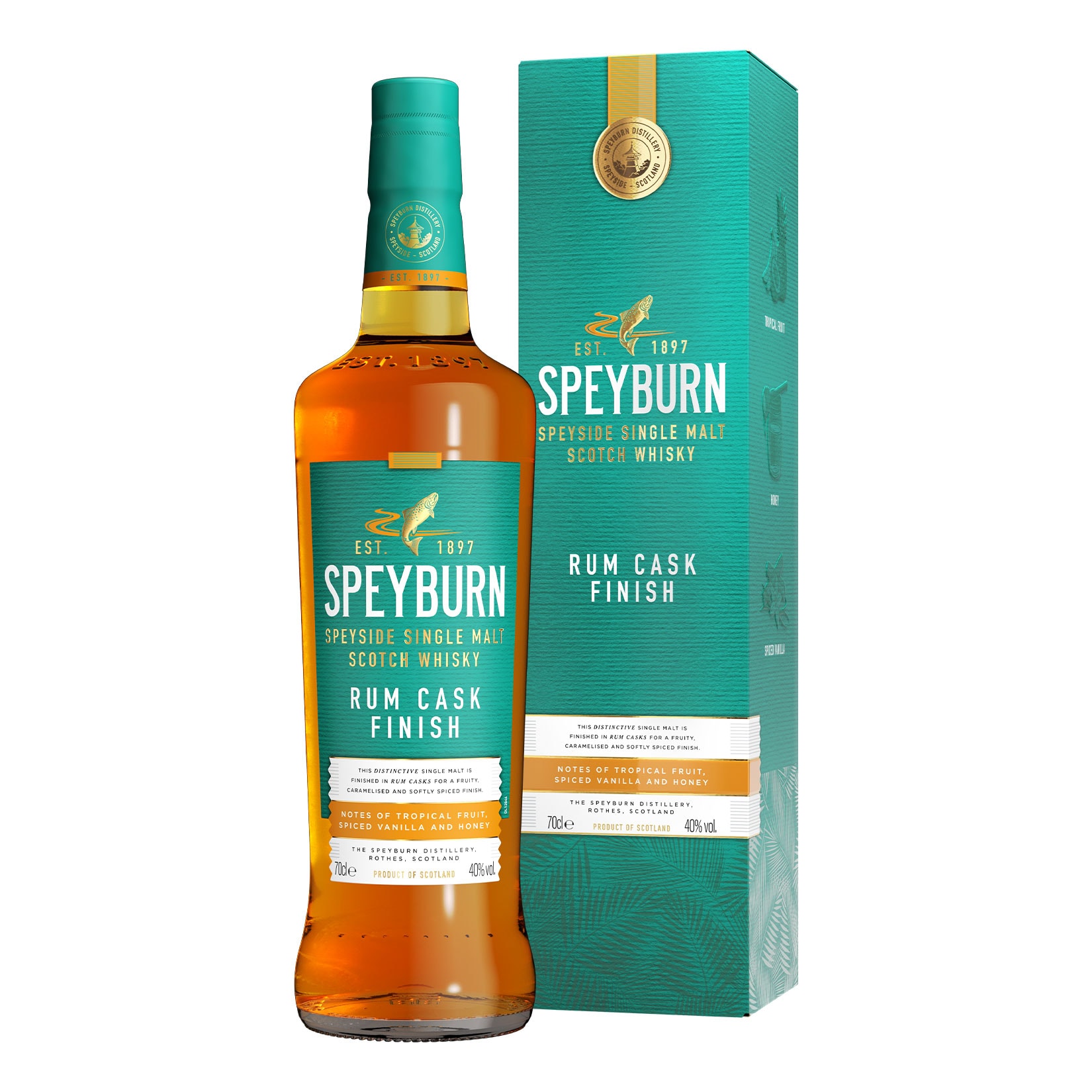 Speyburn Single Malt Scotch Whisky Rum Cask Finish 40,0 % vol 0,7 Liter - Bild 1