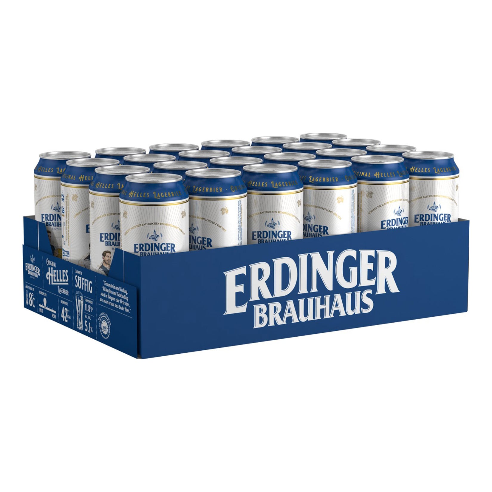 Erdinger Brauhaus Helles 5,1 % vol 0,5 Liter, 24er Pack - Bild 1