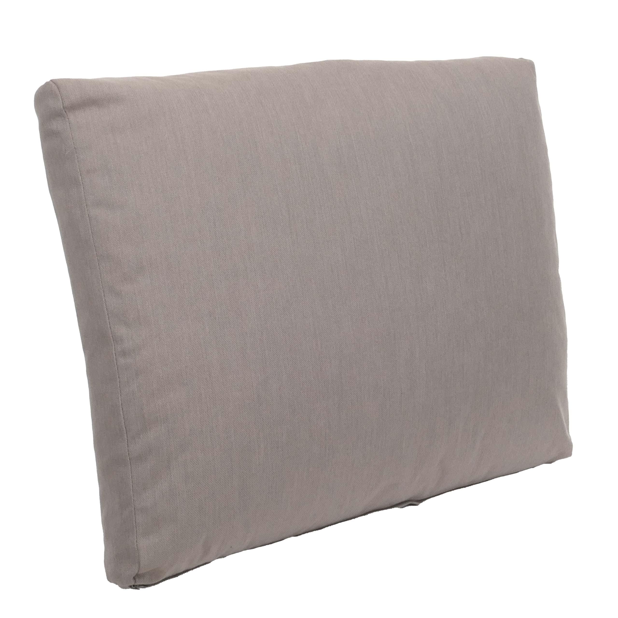 R&uuml;ckenpolster MCW-O11, R&uuml;ckenkissen f&uuml;r Garnituren, 62x54x11cm ~ hellgrau - Bild 1