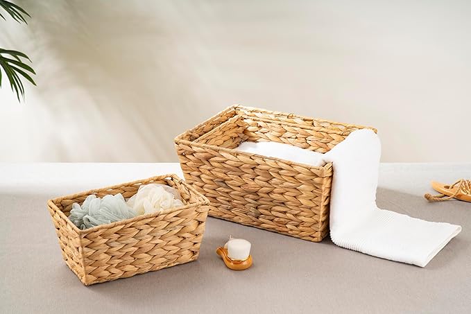 ECHTWERK Aufbewahrungskorb aus Wasserhyazinthe, 3er Set - Bild 1