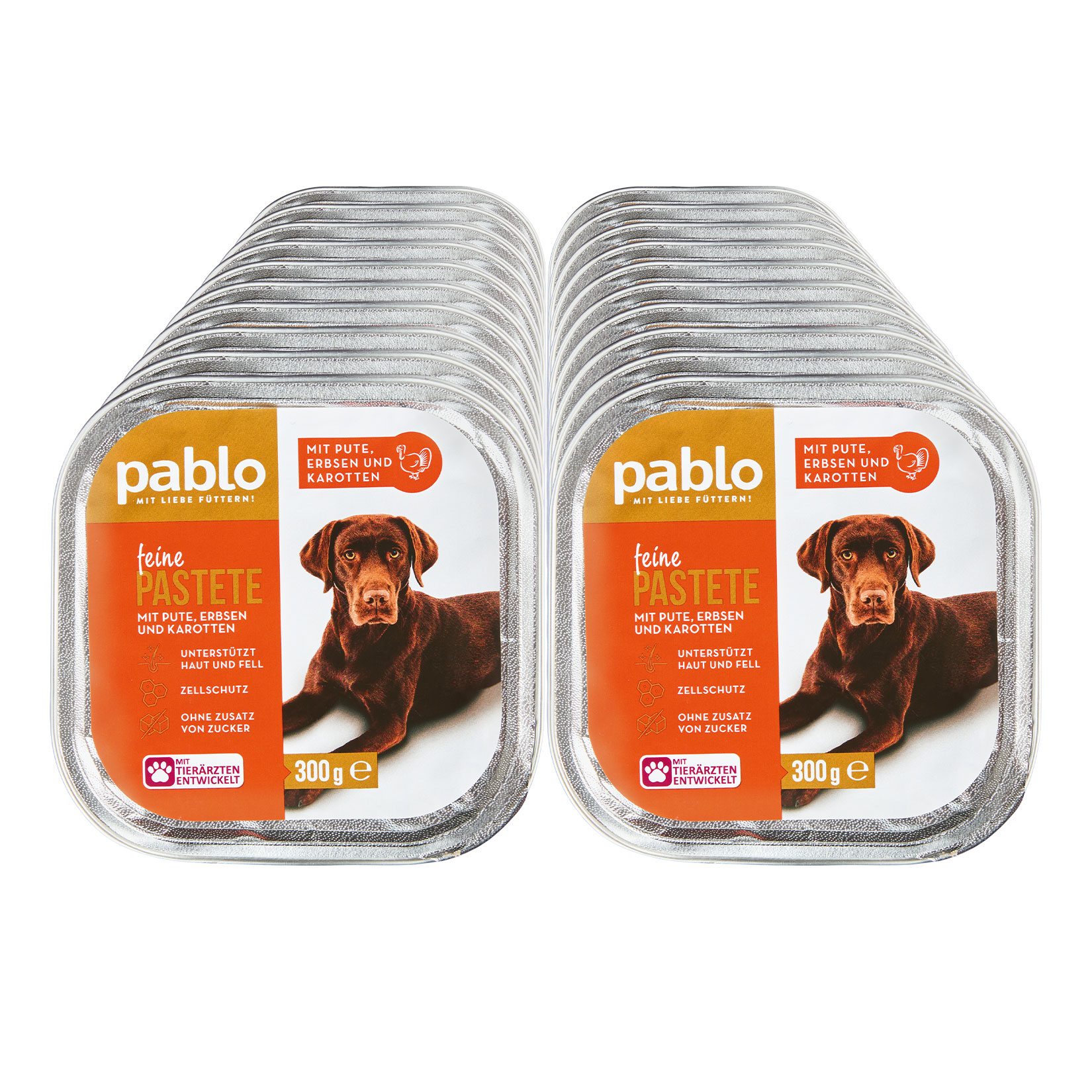 Pablo Pastete Pute 300g, 20er Pack - Bild 1