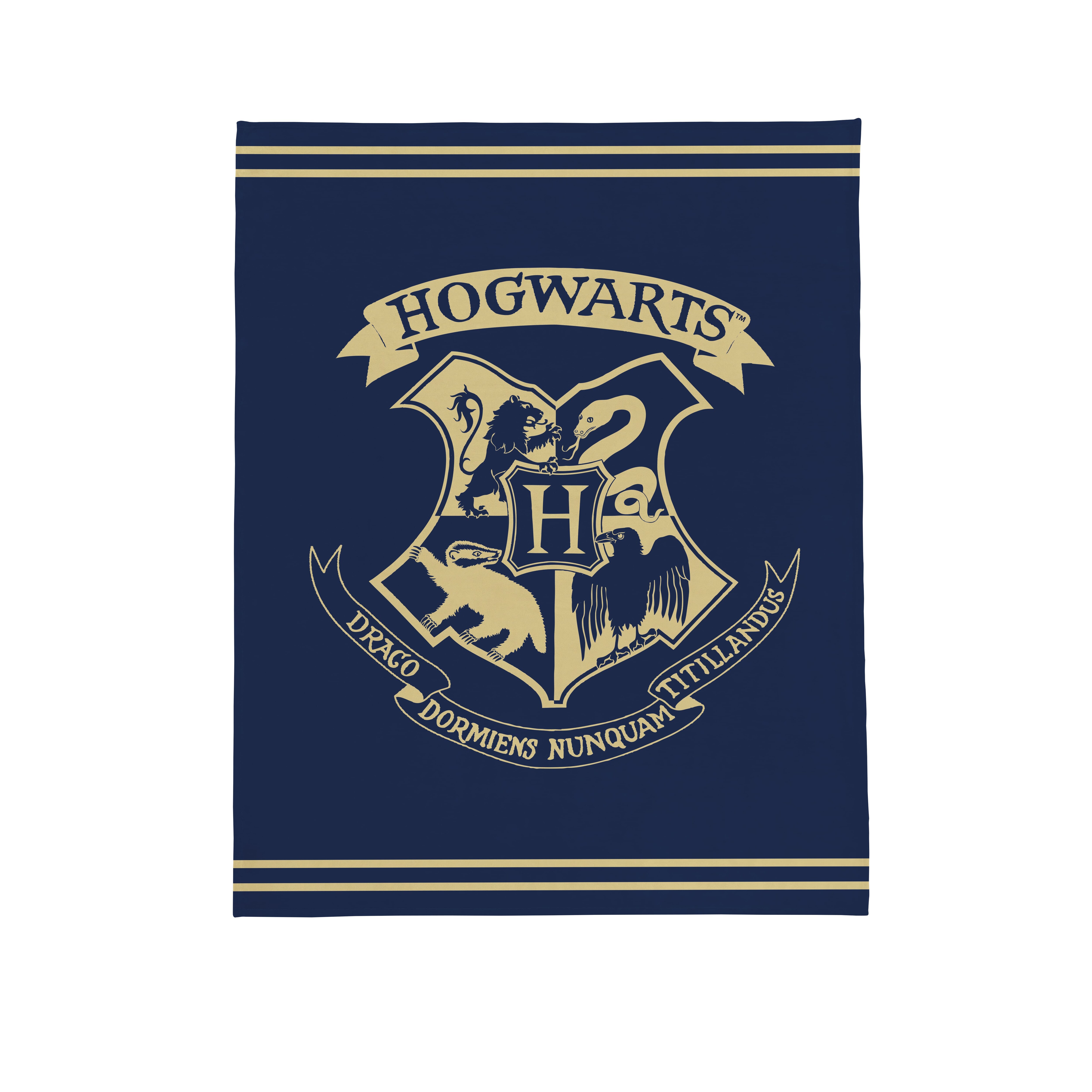 Fleecedecken Harry Potter 150x200cm - Hogwarts Wappen - Bild 1
