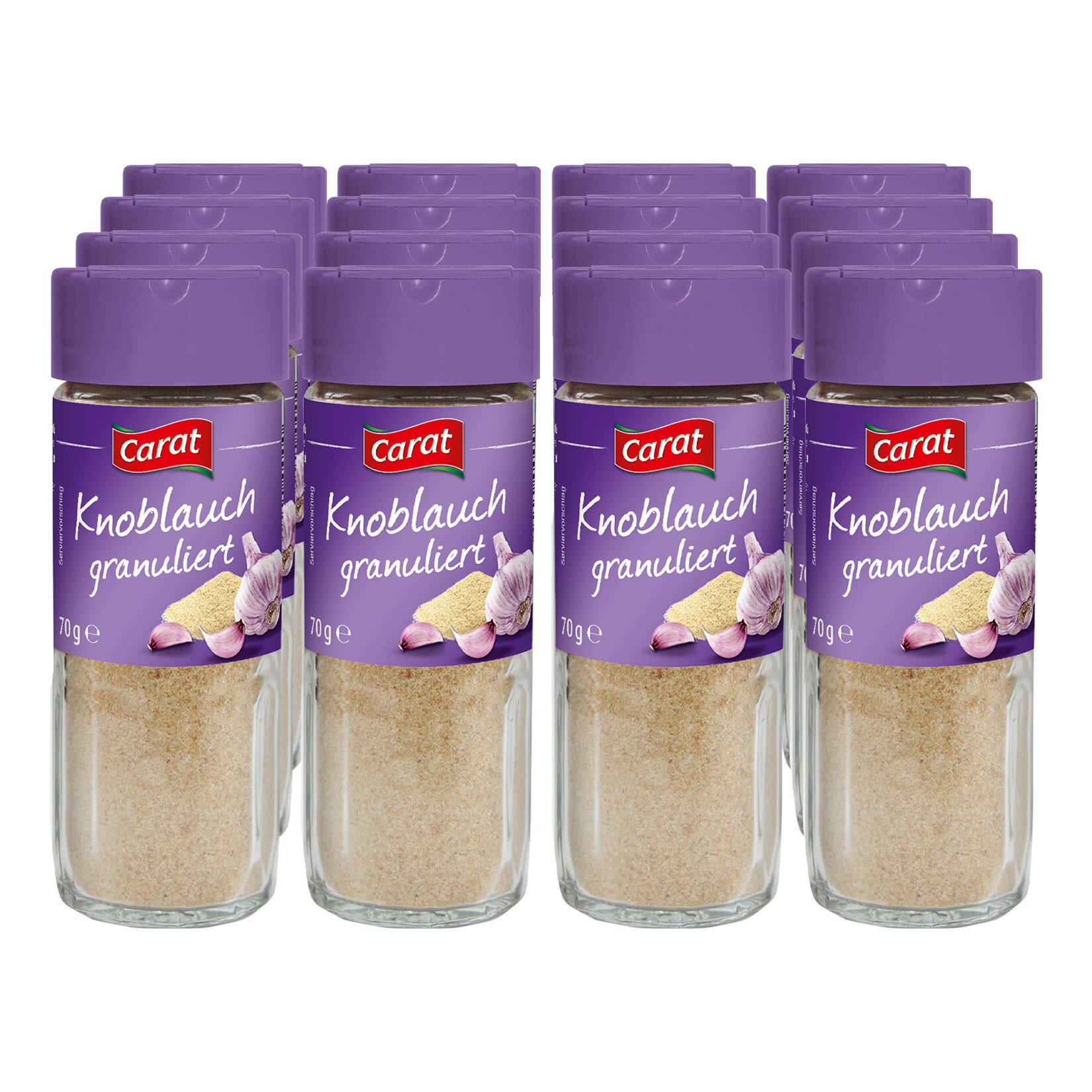 Carat Knoblauch granuliert 70 g, 16er Pack - Bild 1