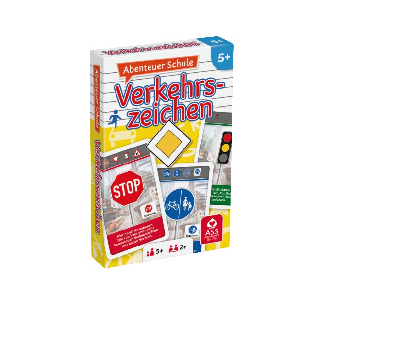 Lernkartenspiel -versch. Ausf&uuml;hrungen - Abenteuer Schule - Verkehrszeichen - Bild 1