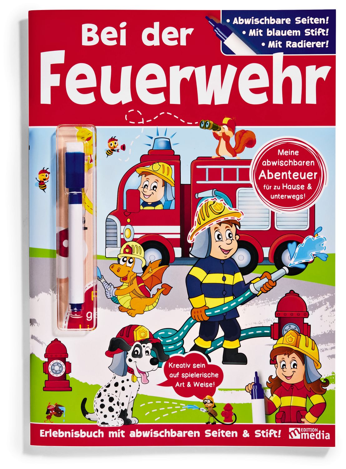 Abwischbares Buch / A4 / SC: Feuerwehr - Bild 1