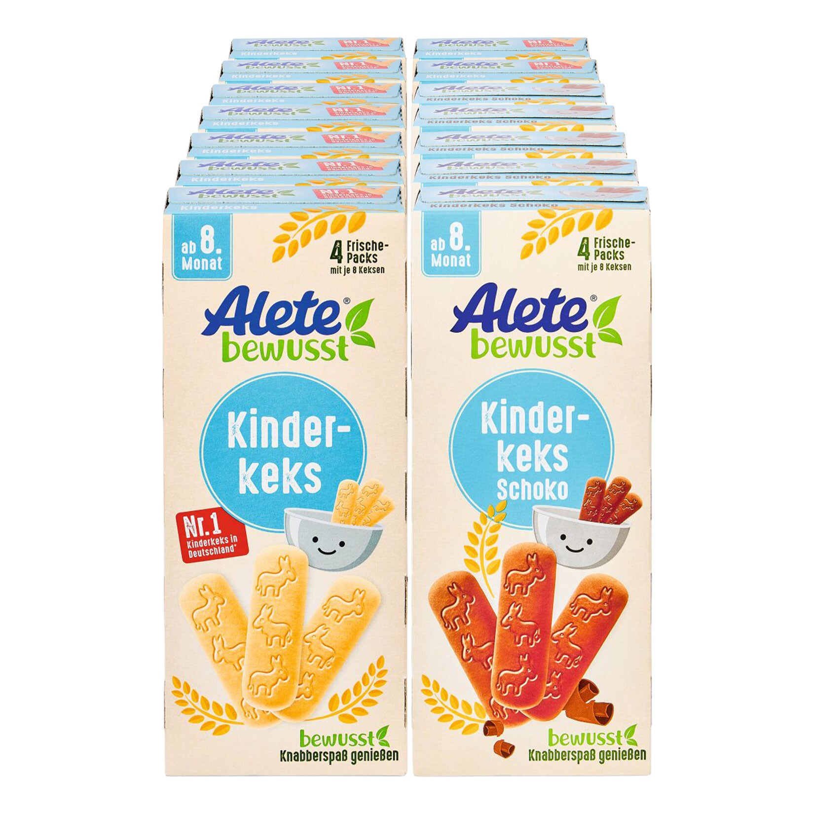 Alete bewusst Kinderkekse 180g sortiert, 14er Pack - Bild 1