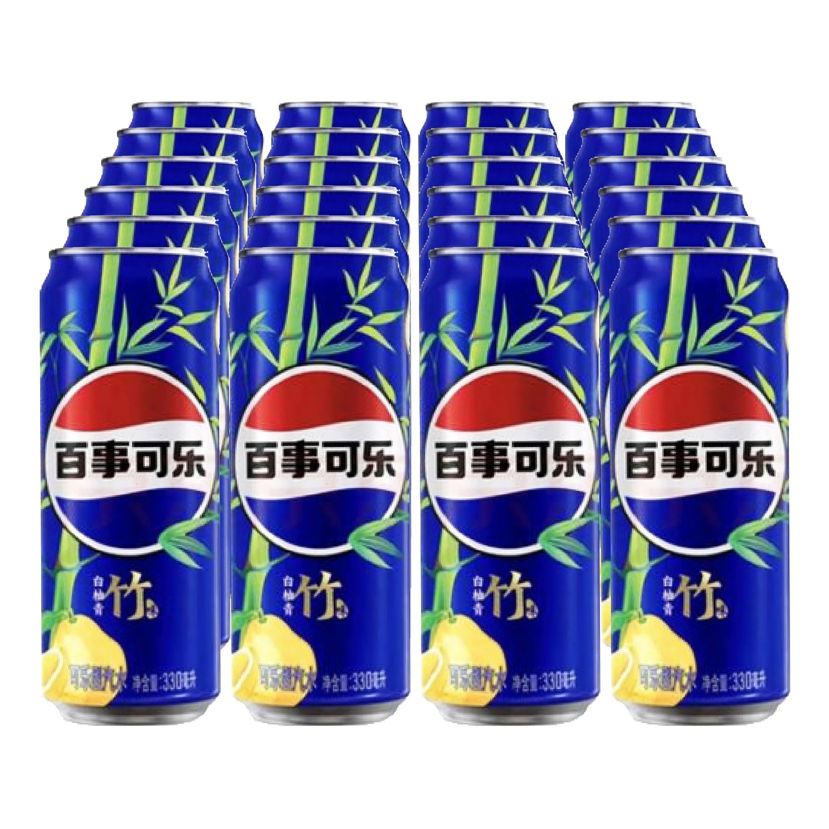 Pepsi White Pomelo Green Bamboo Flavor 0,33 Liter Dose, 24er Pack - Bild 1