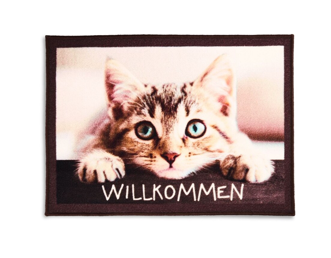 Dekor Fu&szlig;matte - versch. Ausf&uuml;hrungen - Katze - Bild 1