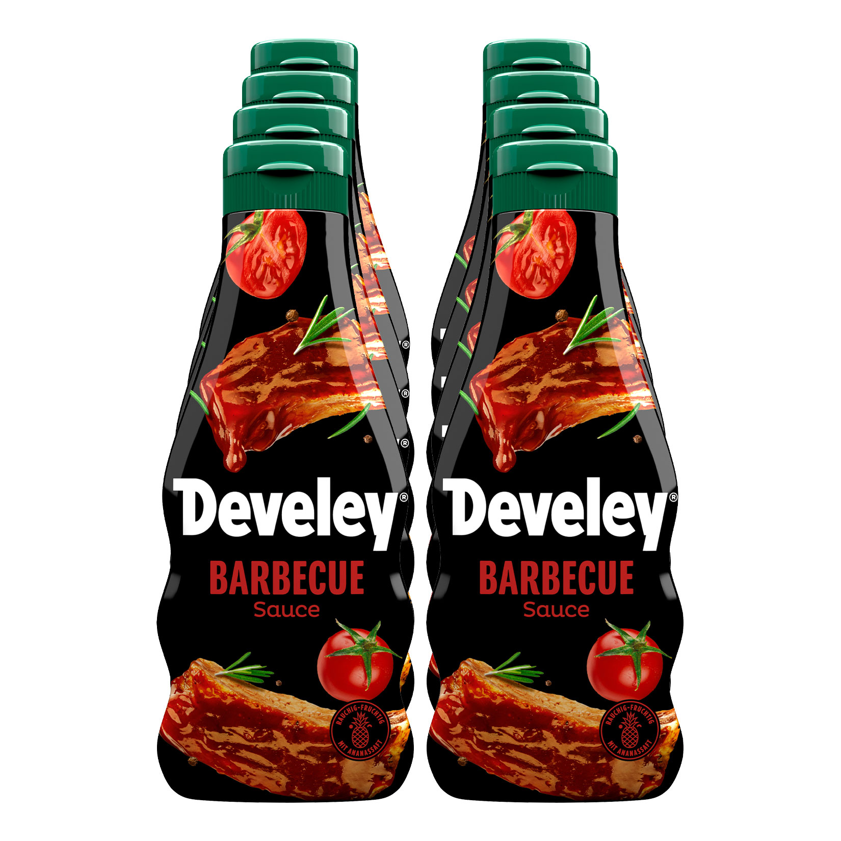 Develey BBQ Sauce 250ml, 8er Pack - Bild 1