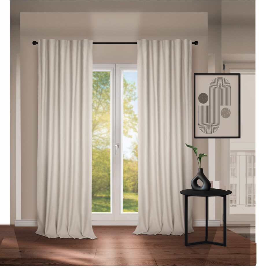 Dekor Vorhangschal 2er Pack - creme - Bild 1