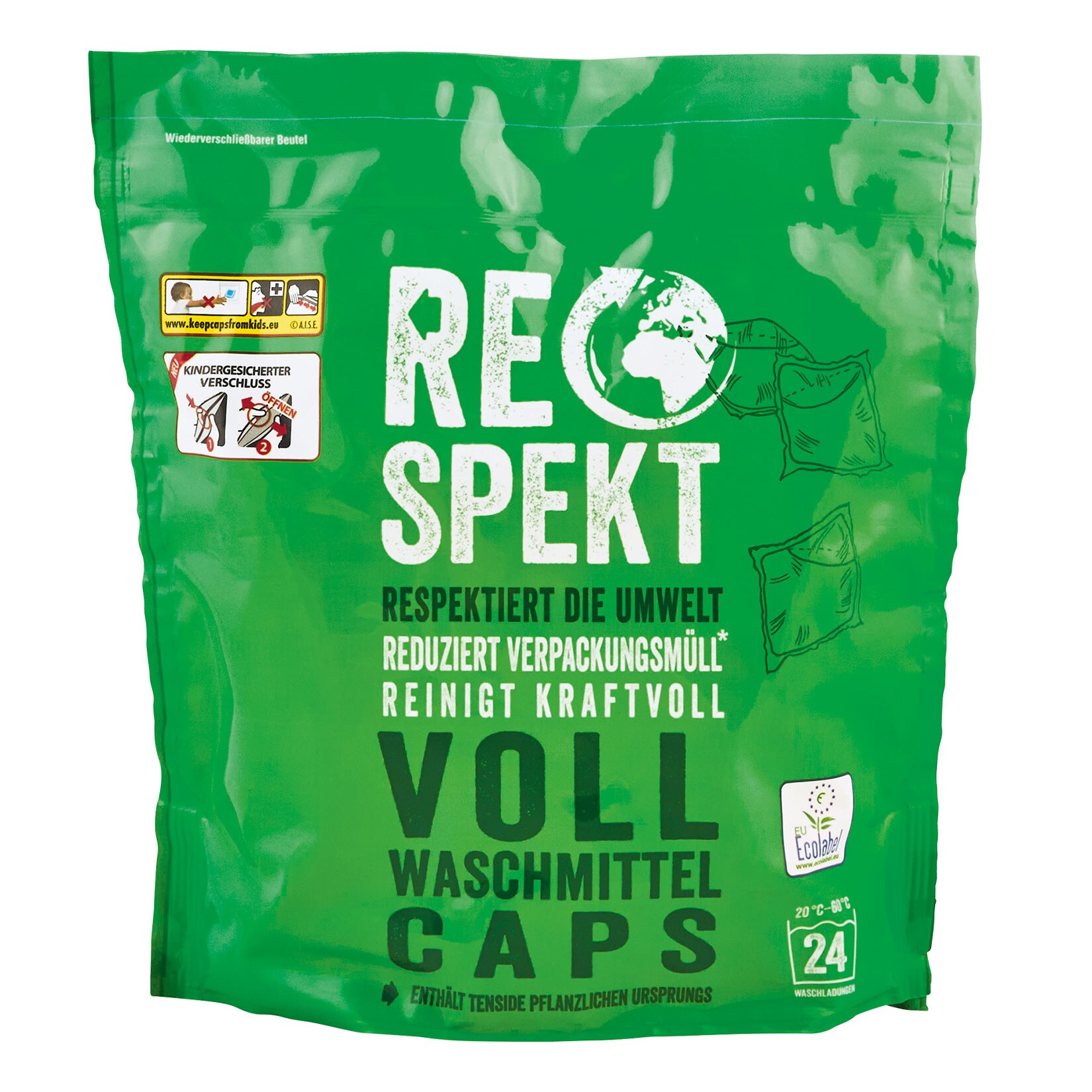 Respekt Vollwaschmittel Caps 24 WL, 5er Pack - Bild 1