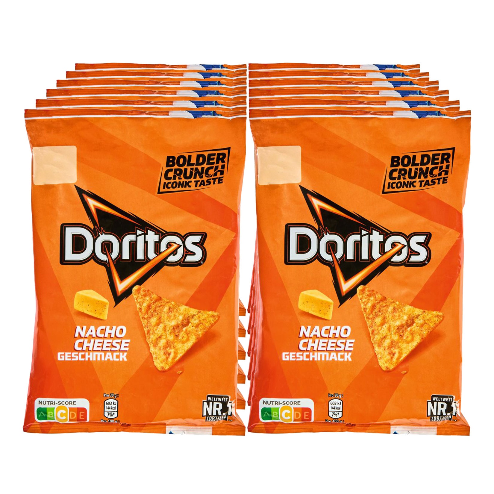 Doritos Nacho Cheese 110 g, 12er Pack - Bild 1