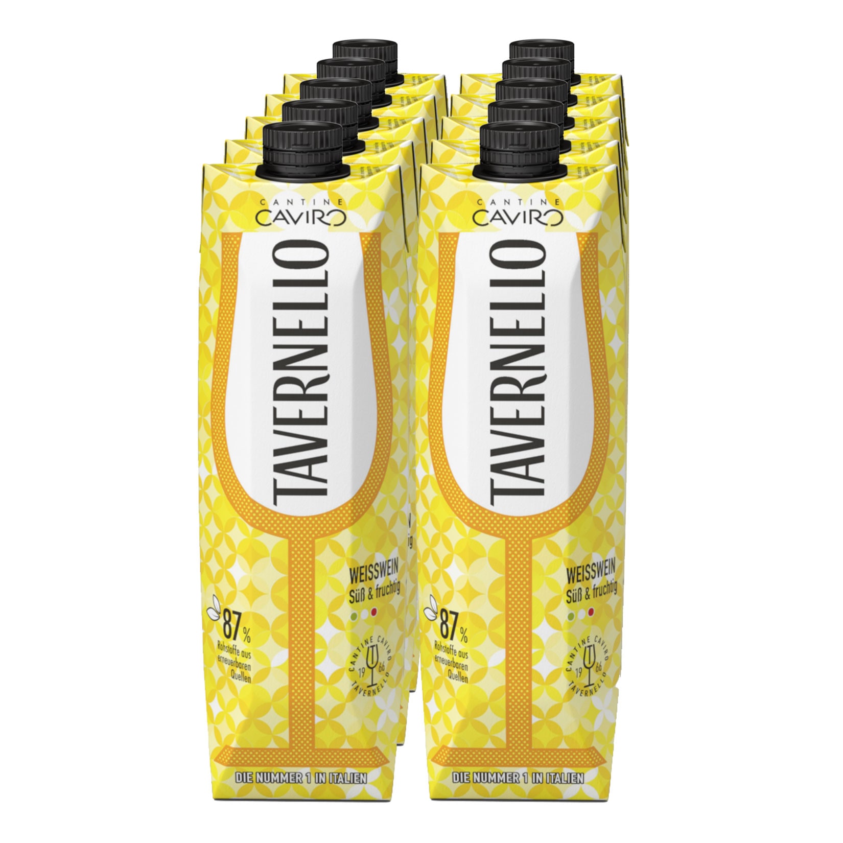 Tavernello Caviro s&uuml;&szlig; & fruchtig 10,0% vol 1 Liter, 10er Pack - Bild 1