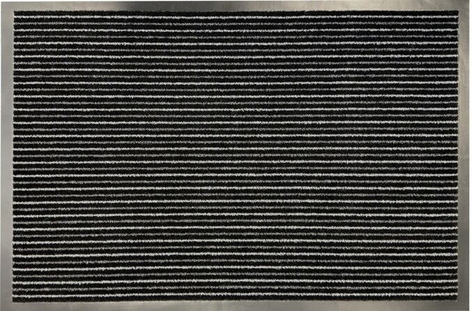 Dekor Schmutzfangmatte 60x90 cm -versch. Ausf&uuml;hrungen - Streifen schwarz - Bild 1