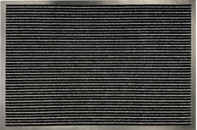 Dekor Schmutzfangmatte 90x150 cm -versch. Ausf&uuml;hrungen - Streifen schwarz - Bild 1