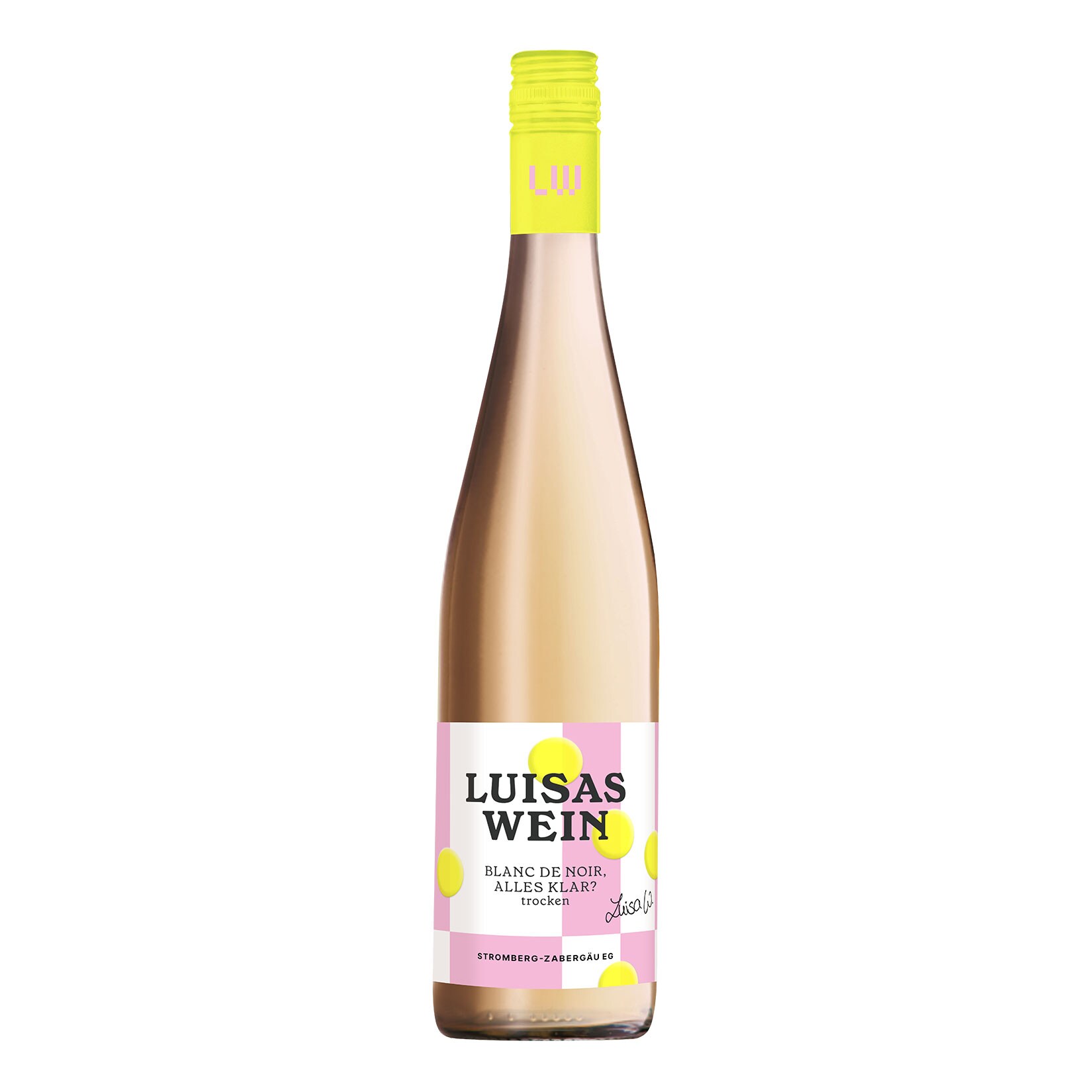Netto Wein-Angebote - Luisa%27s Wein Blanc de Noir, alles klar? trocken 12,0 % vol 0,75 Liter - Inhalt: 6 Flaschen
