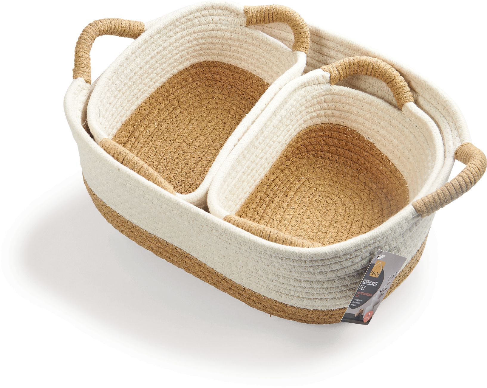 Dekor Aufbewahrungsk&ouml;rbchen 3er Set - Bild 1