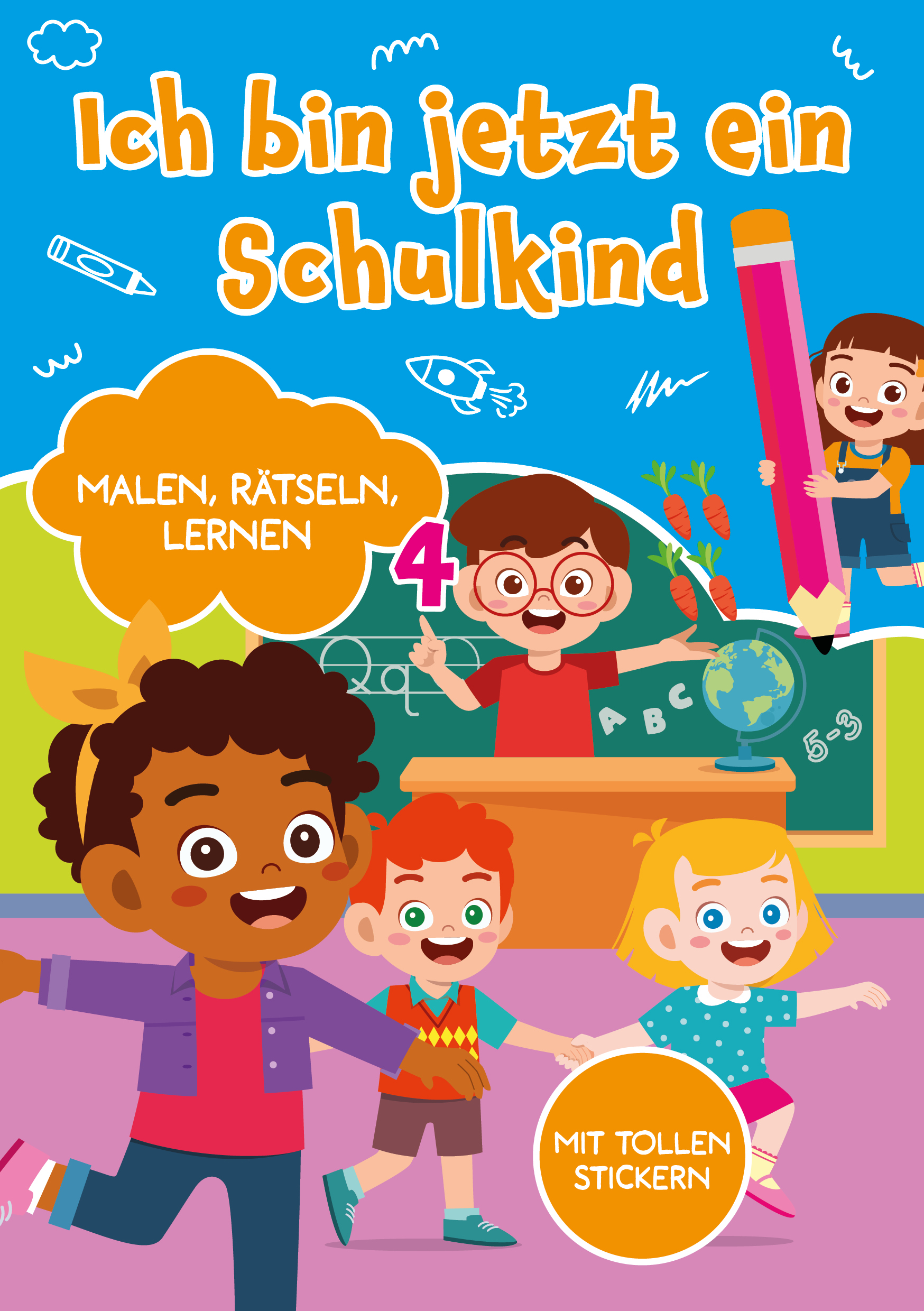 Lernheft A5 mit Stickern - Schulkind - Bild 1