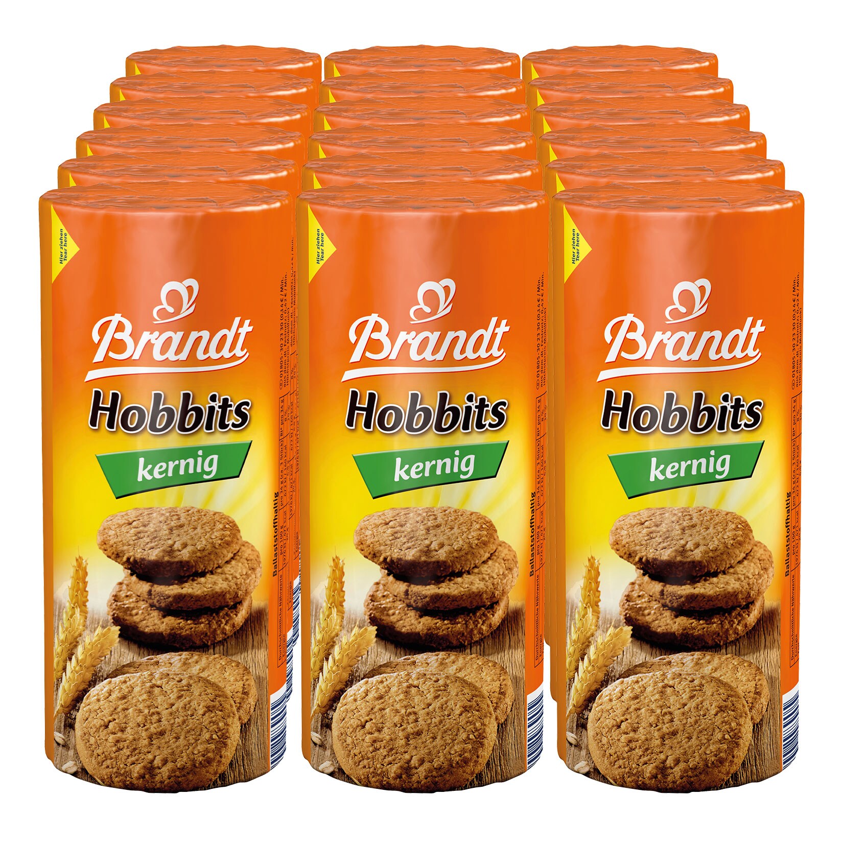 Brandt Hobbits kernig 250g, 18er Pack - Bild 1