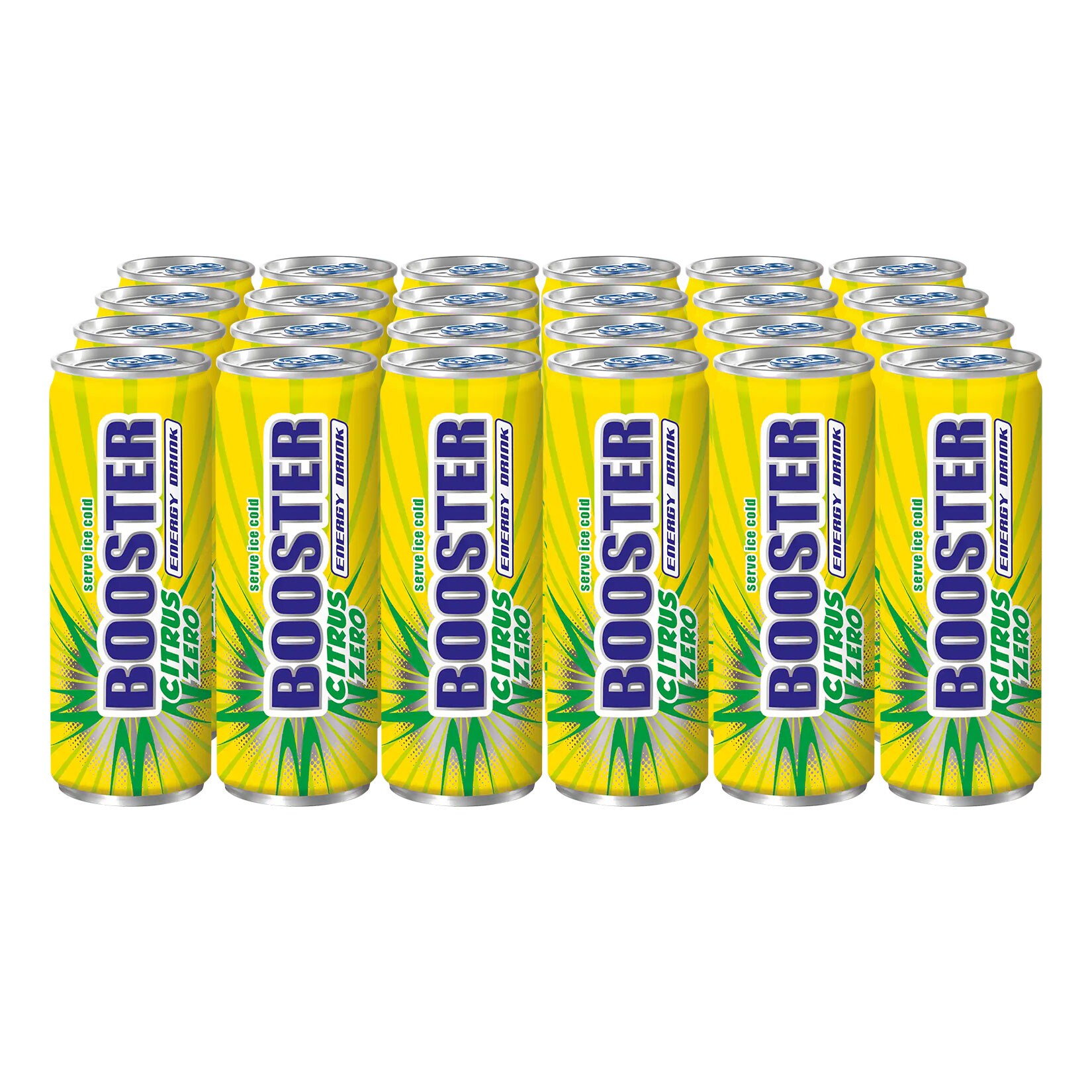 Booster Energy Drink Citrus Zero 0,33 Liter Dose, 24er Pack | 04044703014069
