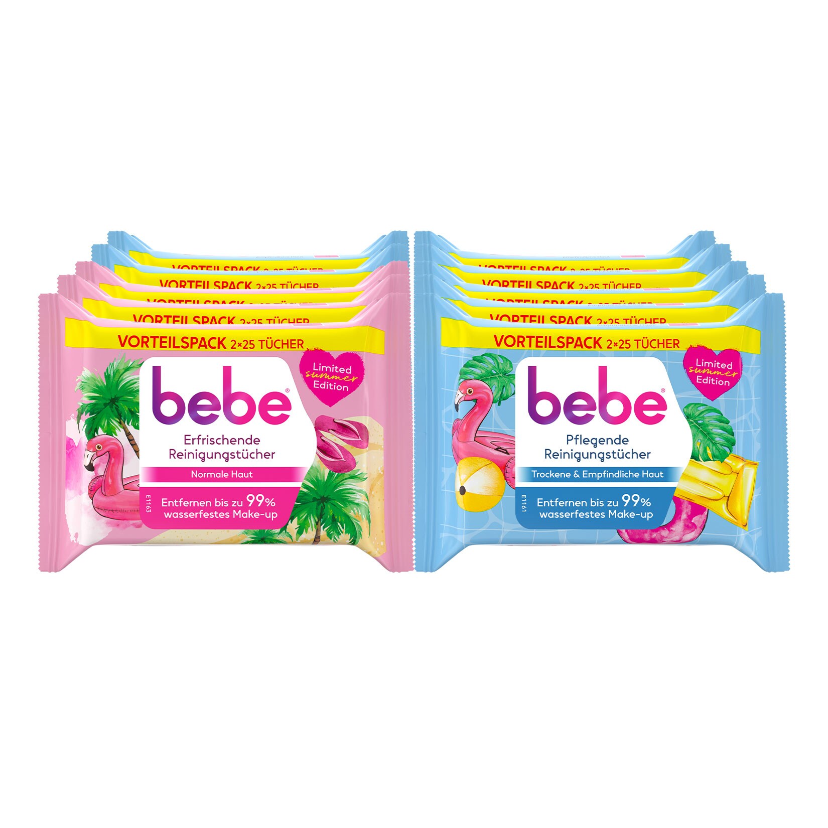 BeBe Duo Reinigungst&uuml;cher Summer Edition Tray, 10er Pack - Bild 1