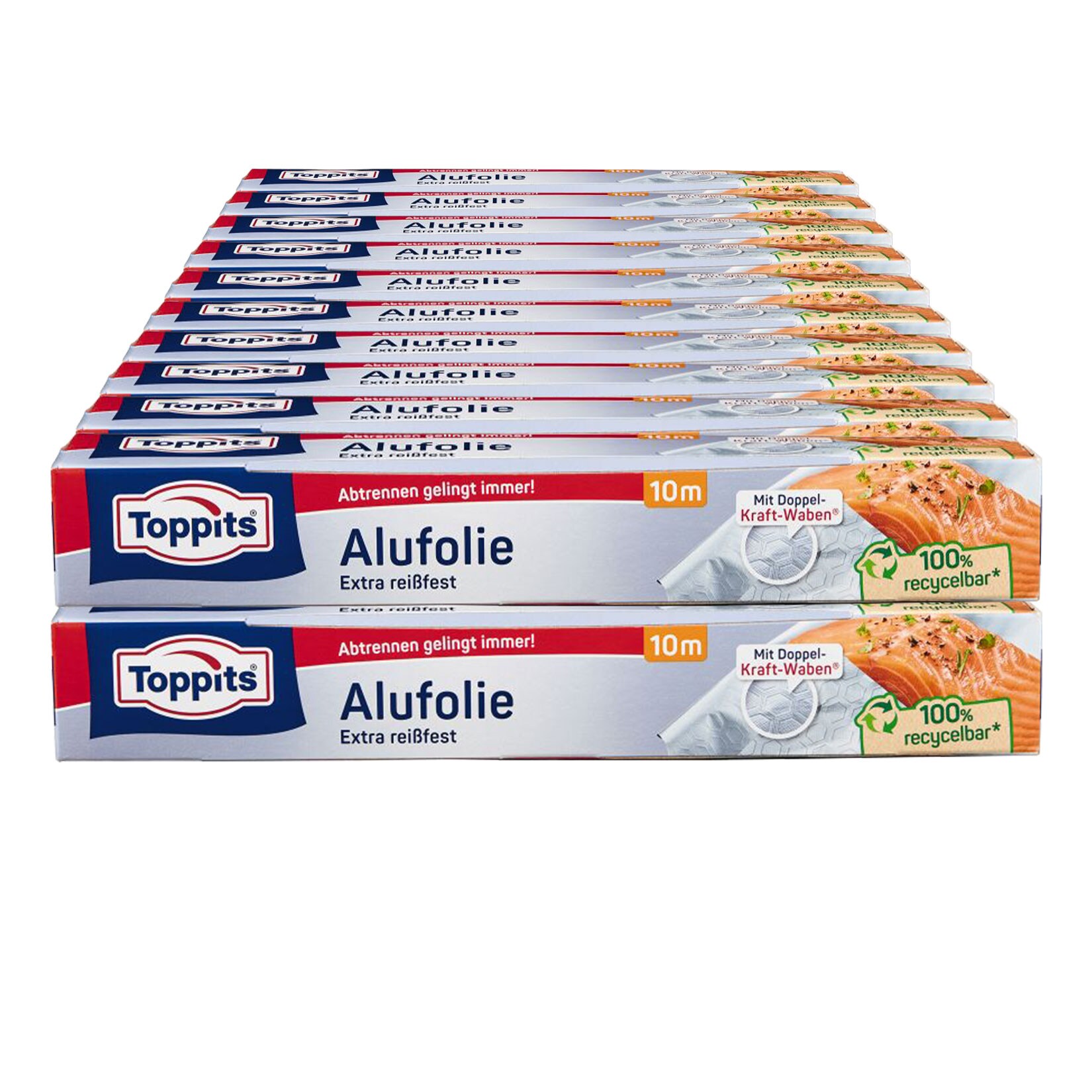 Toppits Alufolie 10m, 20er Pack - Bild 1
