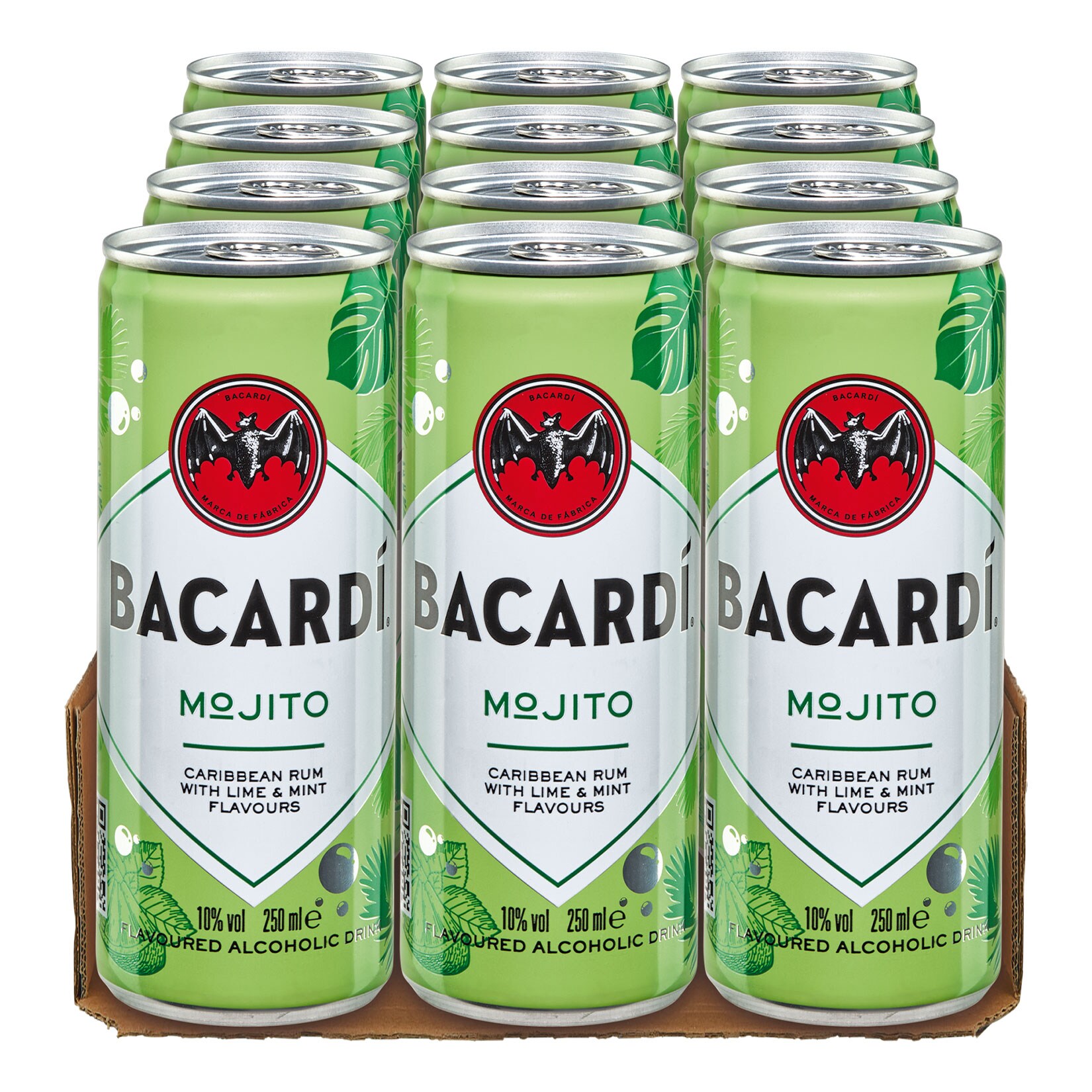 Bacardi Mojito 10,0 % vol 0,25 Liter, 12er Pack | 07610113018064