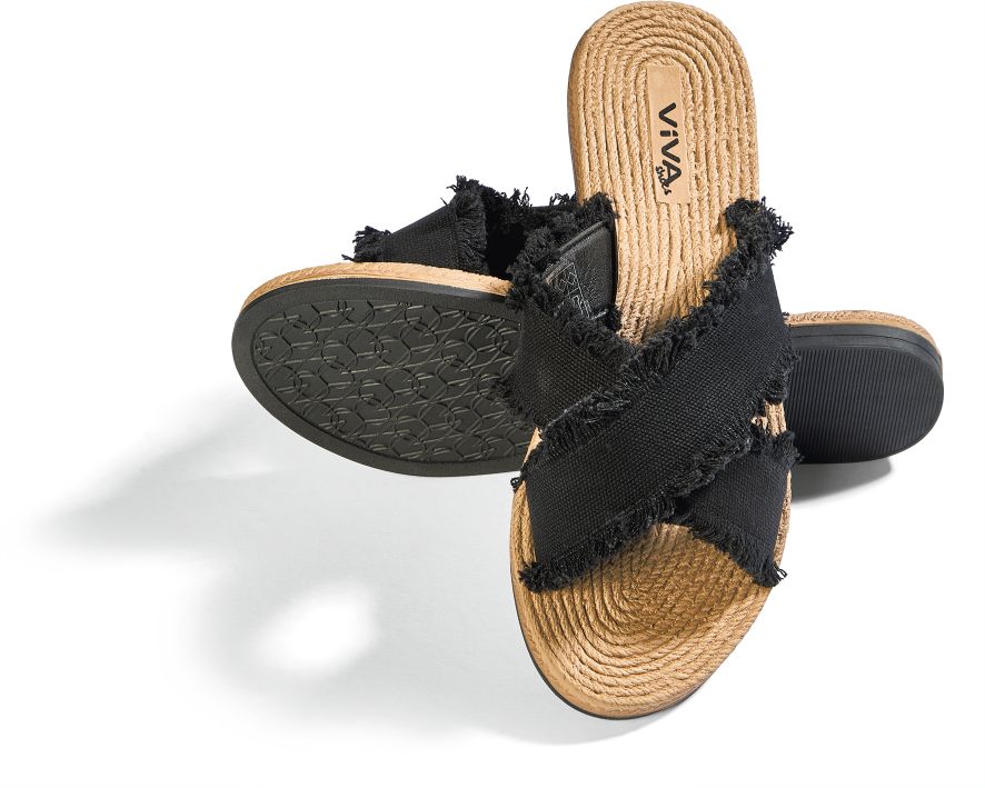 Damen Sommer Pantolette schwarz, Gr. 38 - Bild 1