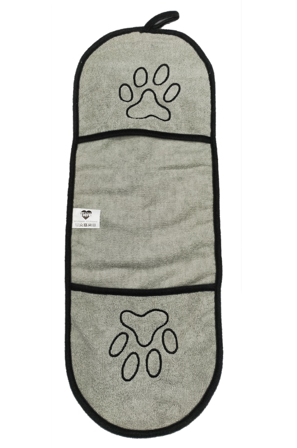 Haustierartikel -versch. Ausf&uuml;hrungen - Handtuch, grau - Bild 1