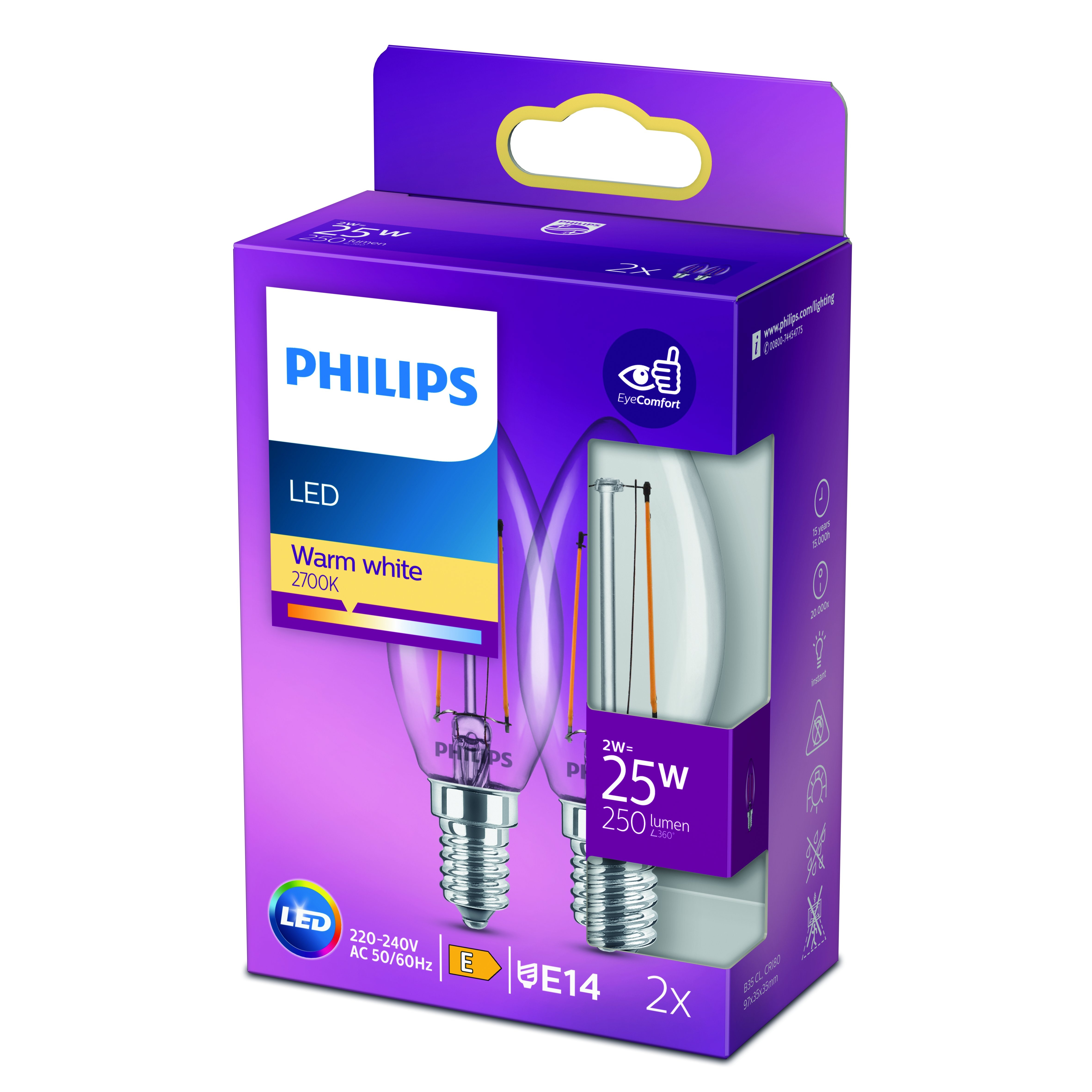Philips LED E14 25W 2ST - Bild 1