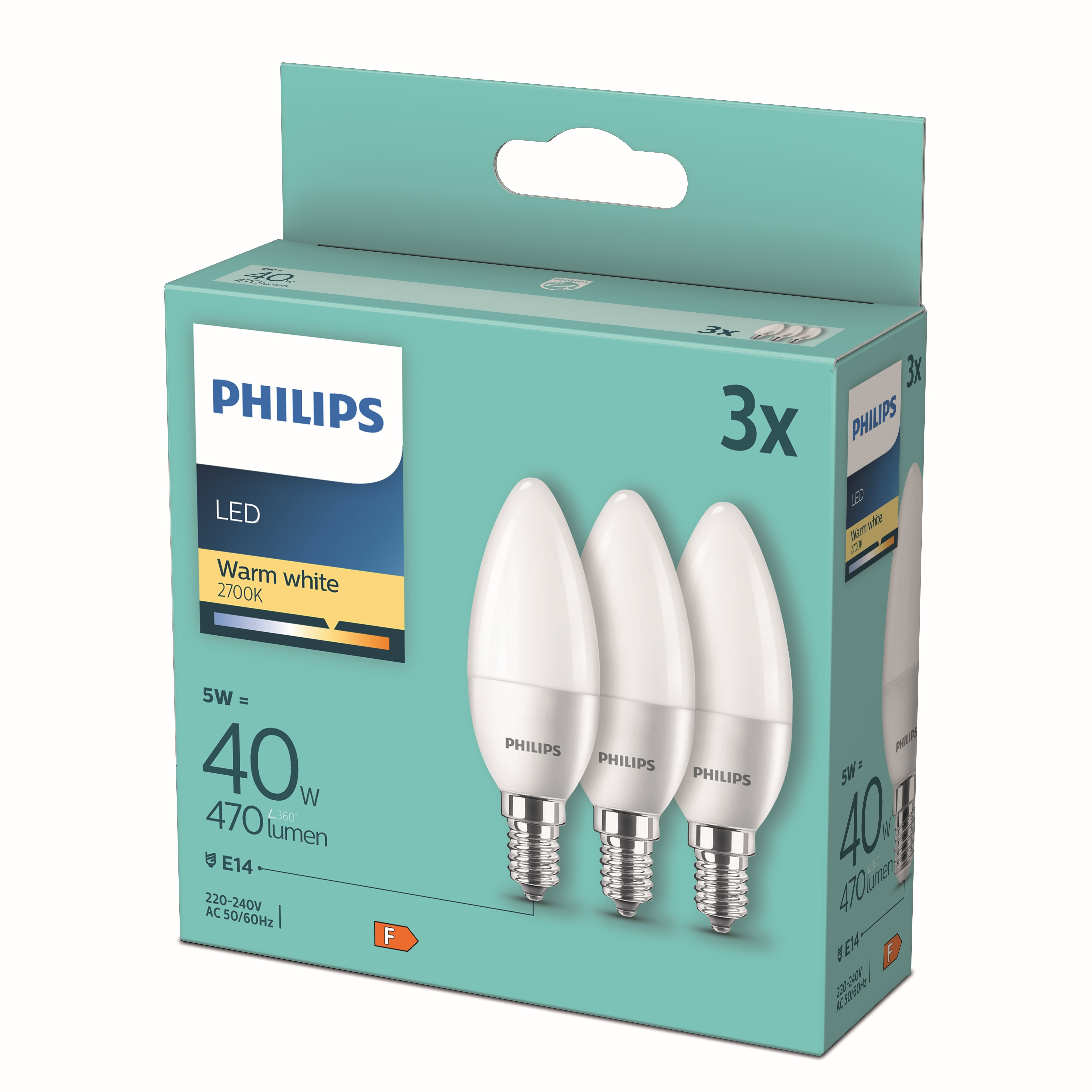 Philips Kerze E14 40W 3ST - Bild 1