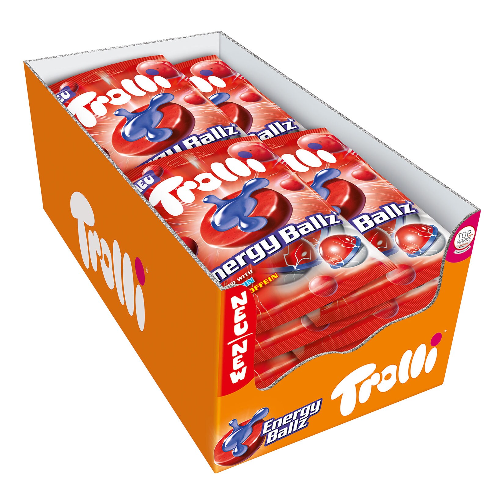 Trolli Energy Ballz 75g, 21er Pack - Bild 1