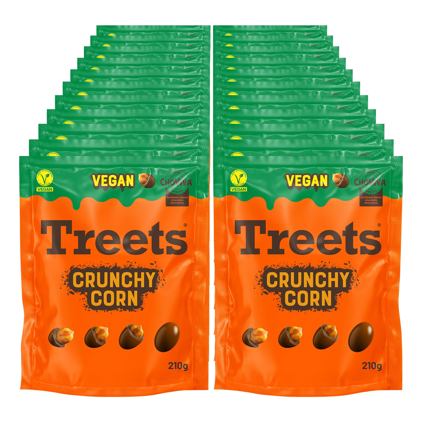 Treets Crunchy Corn Vegan 210g, 22er Pack - Bild 1