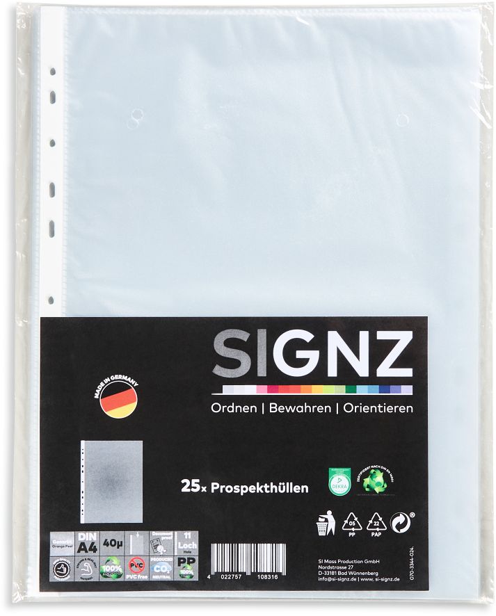 Prospekth&uuml;llen 25er Beutel - Bild 1