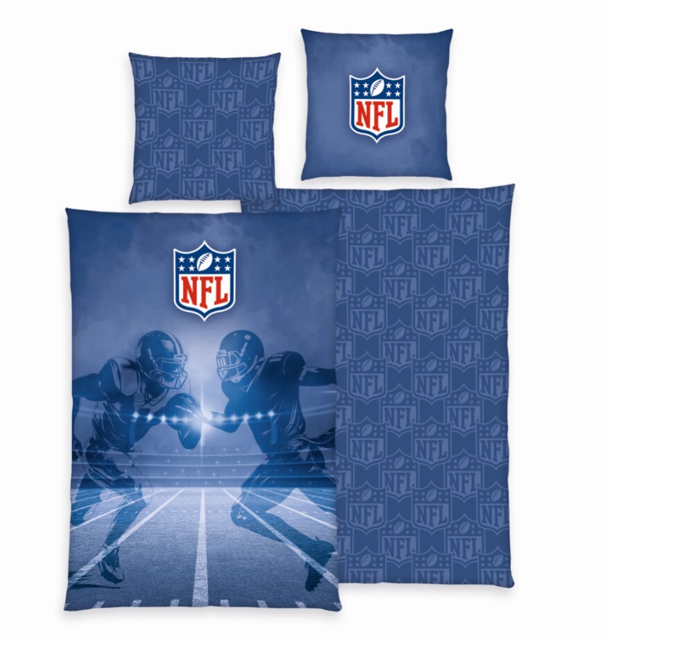 Bettw&auml;sche NFL -versch. Ausf&uuml;hrungen -blau - Bild 1
