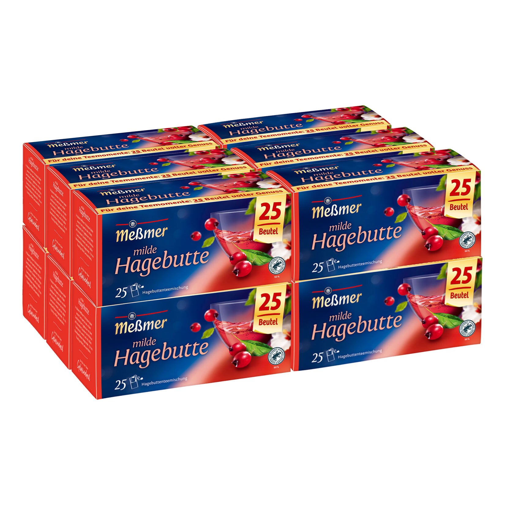 Milde Hagebuttenmischung 25 Beutel á , 12er Pack