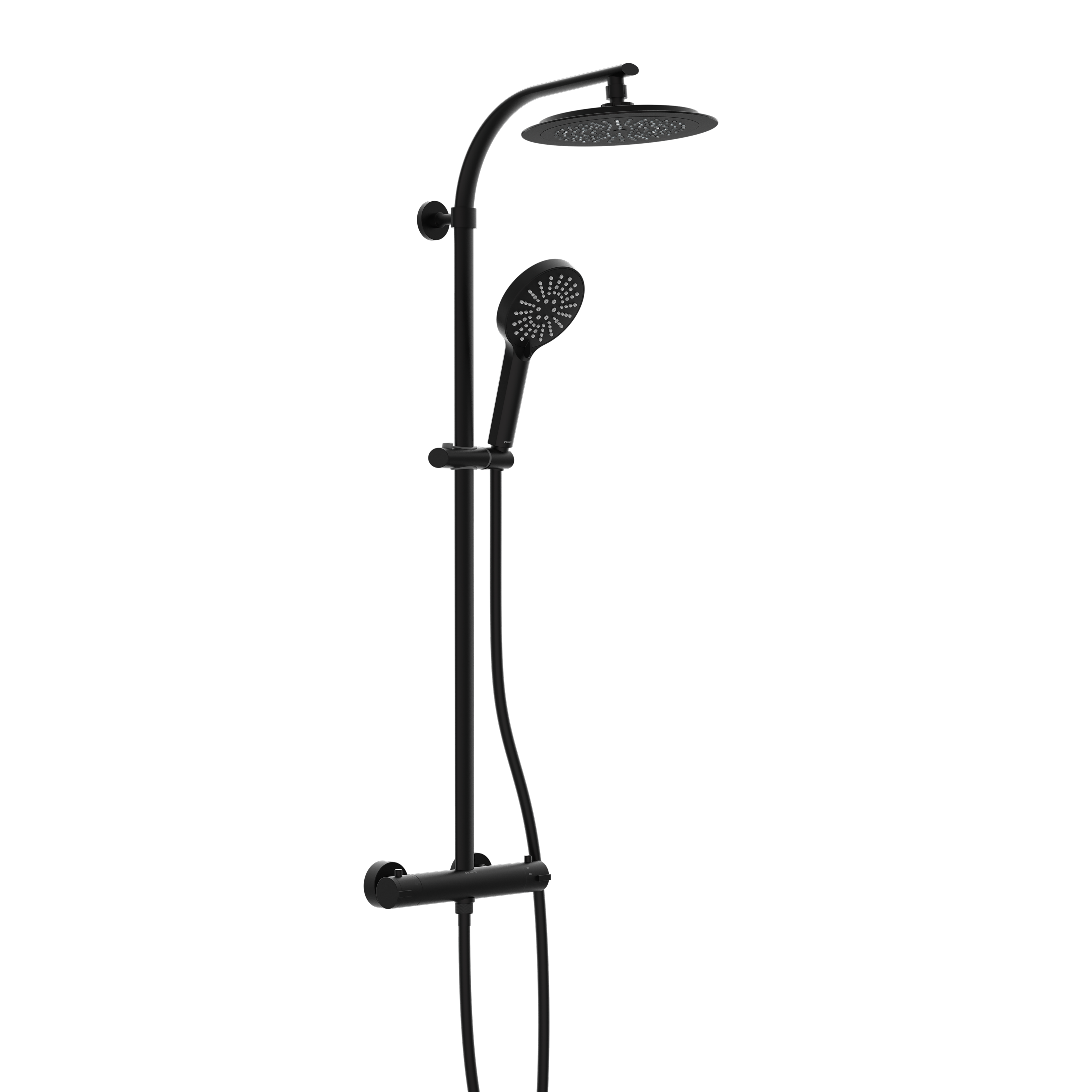 MADURA FRESH &Uuml;berkopfbrause-Set, Schwarz matt - Bild 1