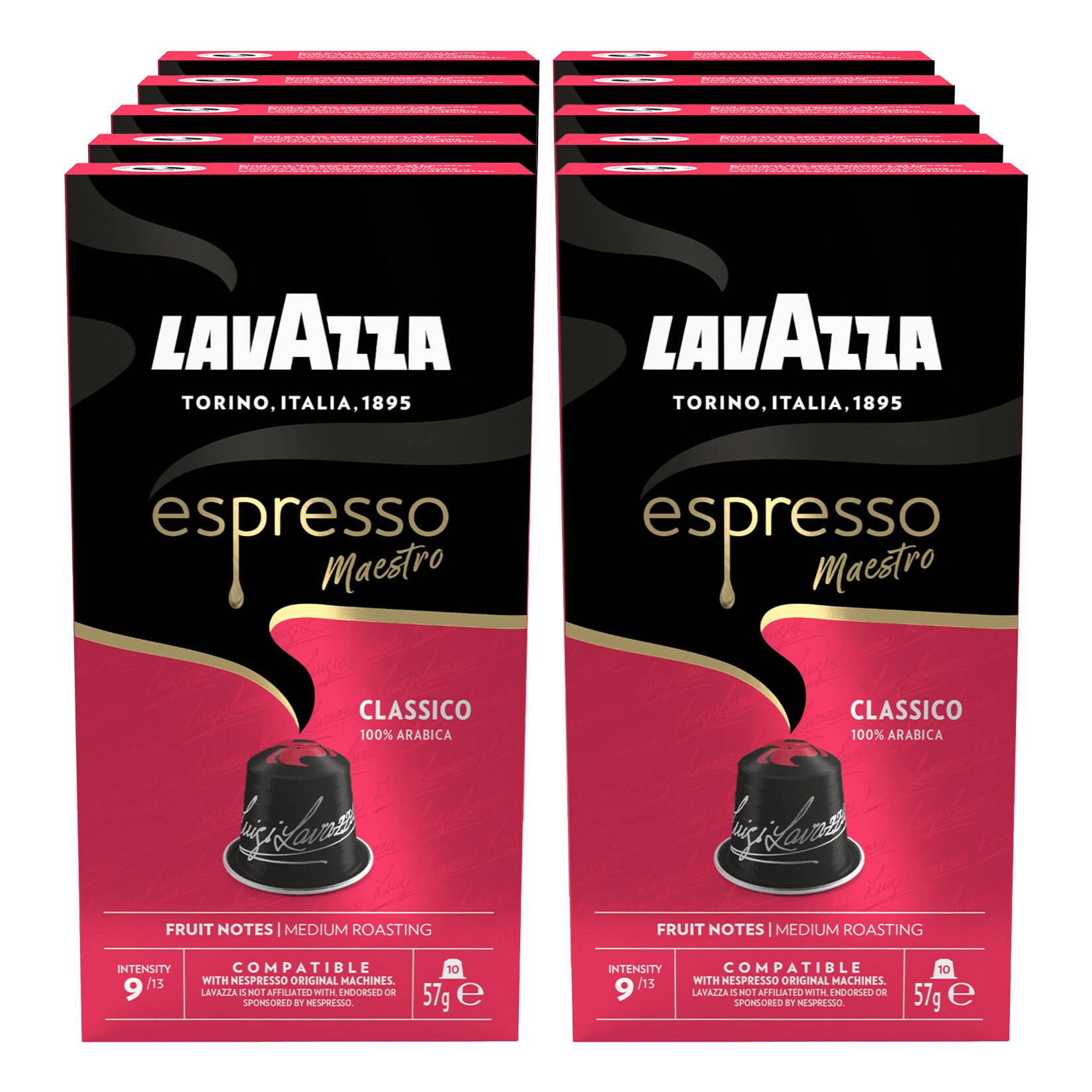 Nespresso Caps Espresso Maestro Classico Kapseln 57g, 10er Pack - Bild 1